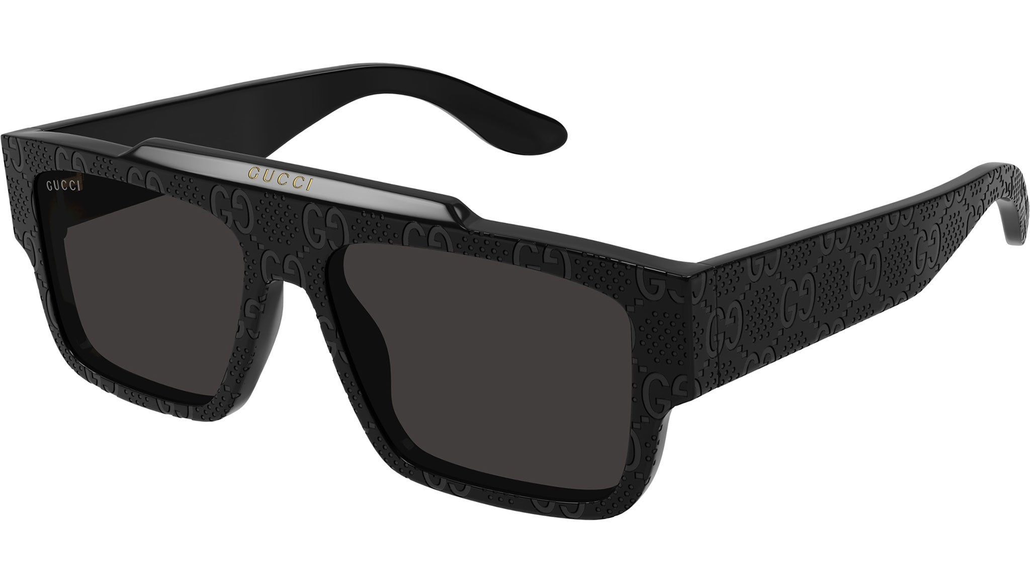 Occhiali da sole GUCCI GG1460S Shiny solid black guccissima pattern