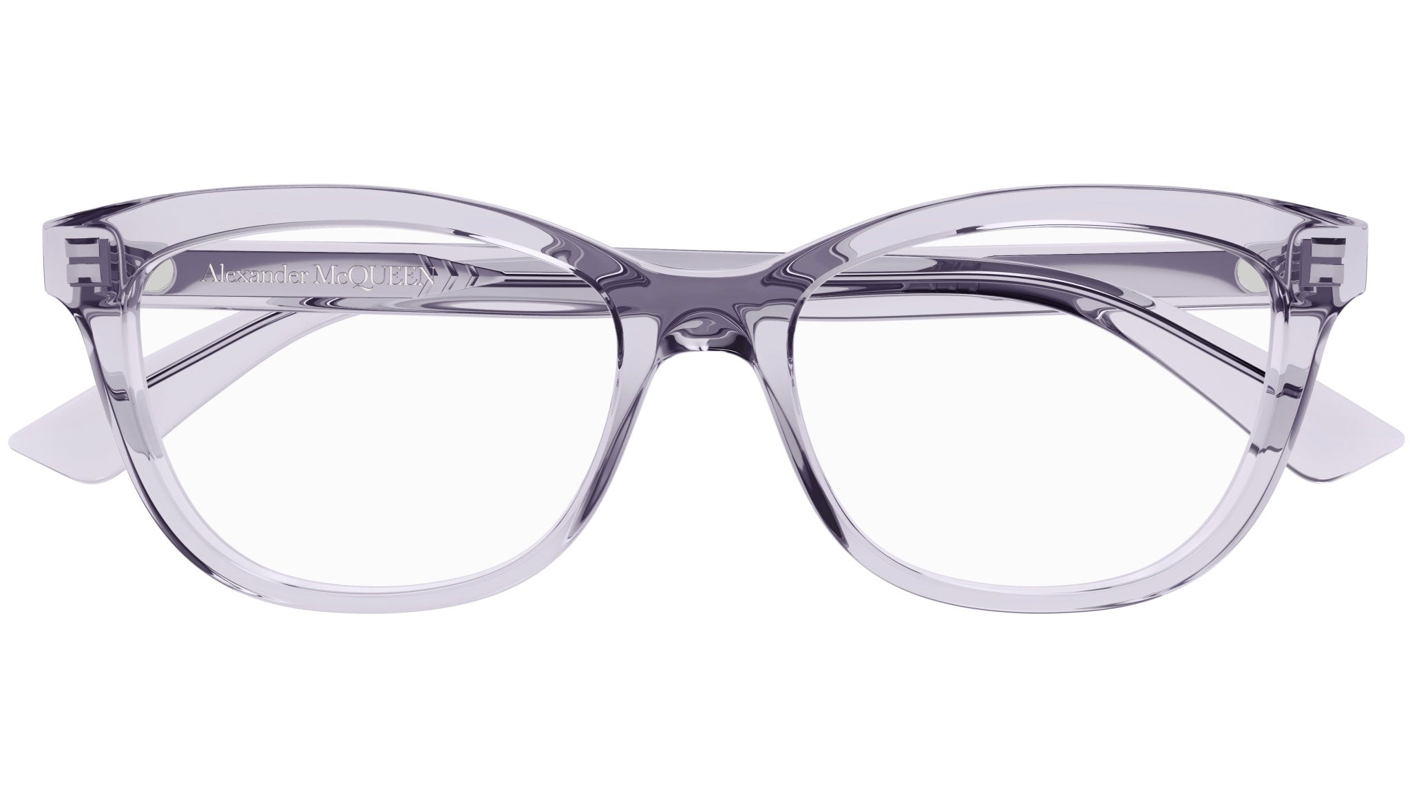 Occhiali da vista ALEXANDER MCQUEEN AM0461O Shiny transparent pastel violet