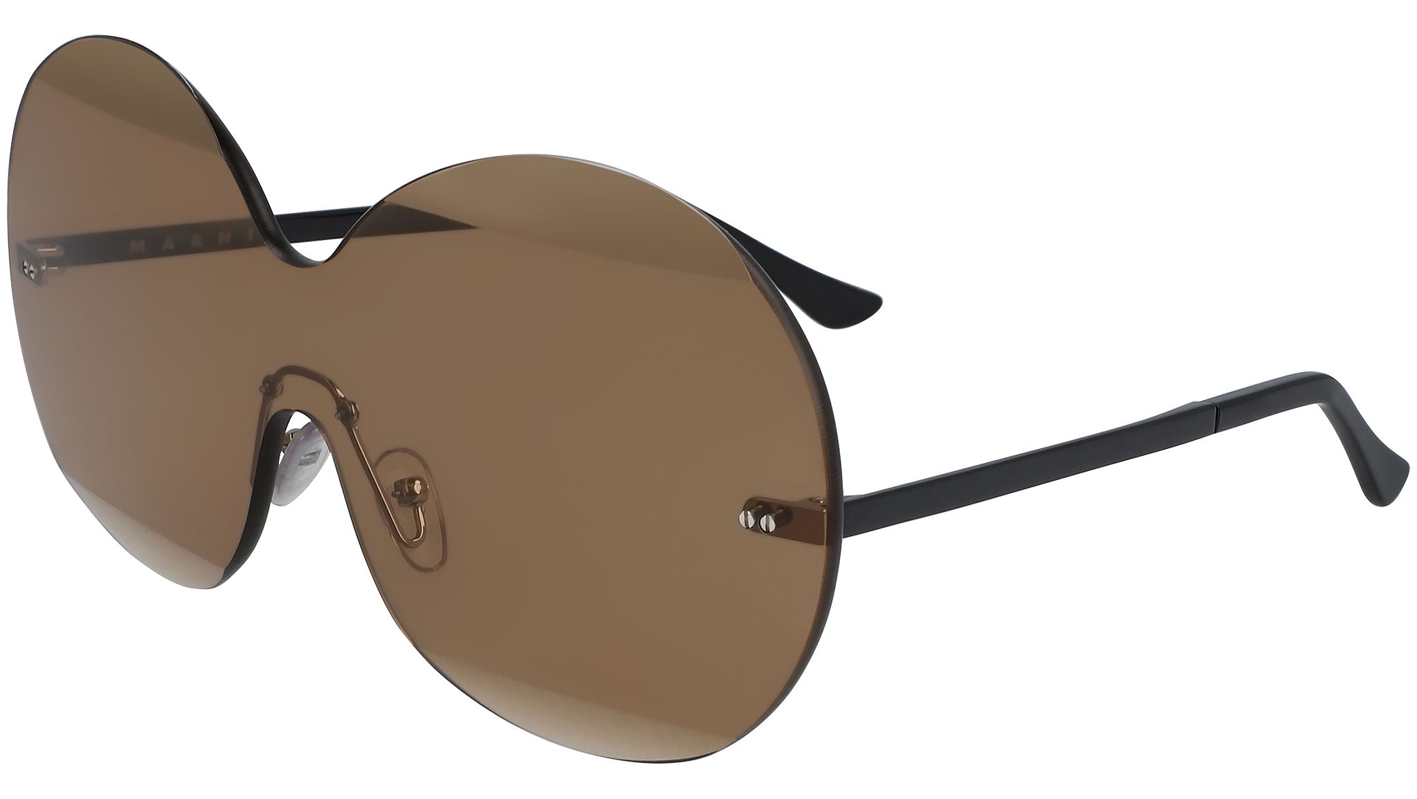 occhiali da sole MARNI ME104S Black and brown