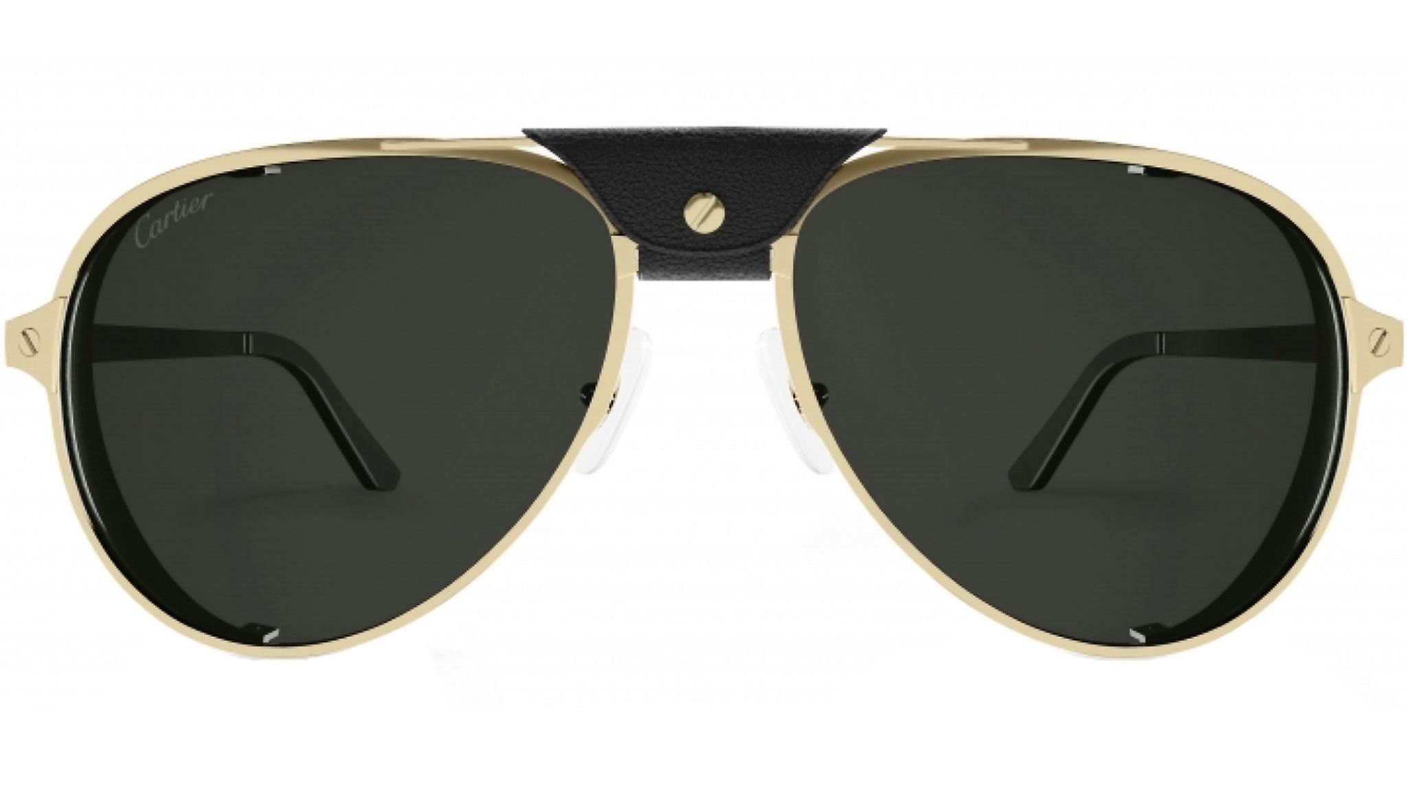 Occhiali da sole CARTIER CT0296S Smooth and brushed golden finish