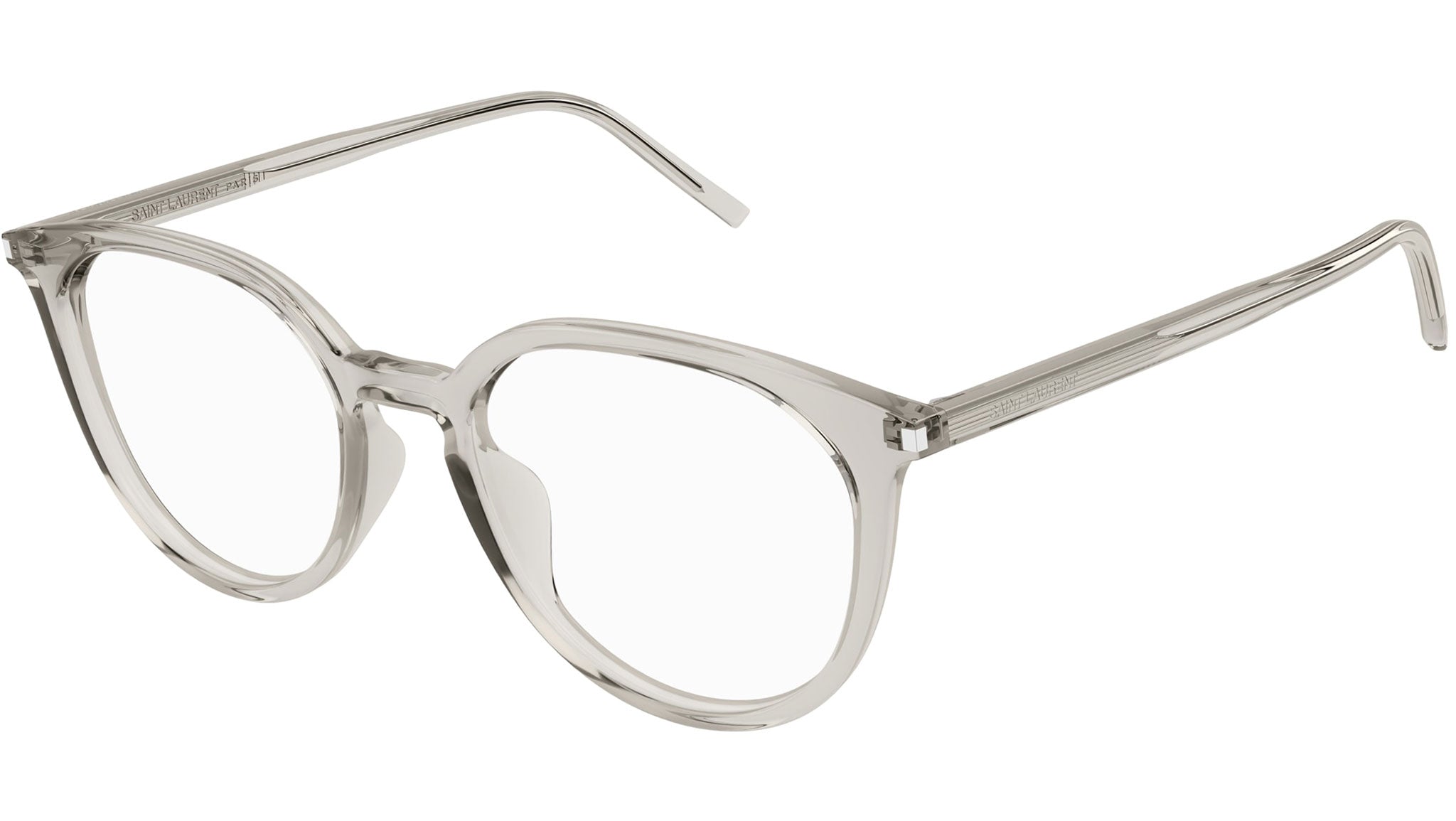 Occhiali da vista SAINT LAURENT SL681/F Shiny transparent beige
