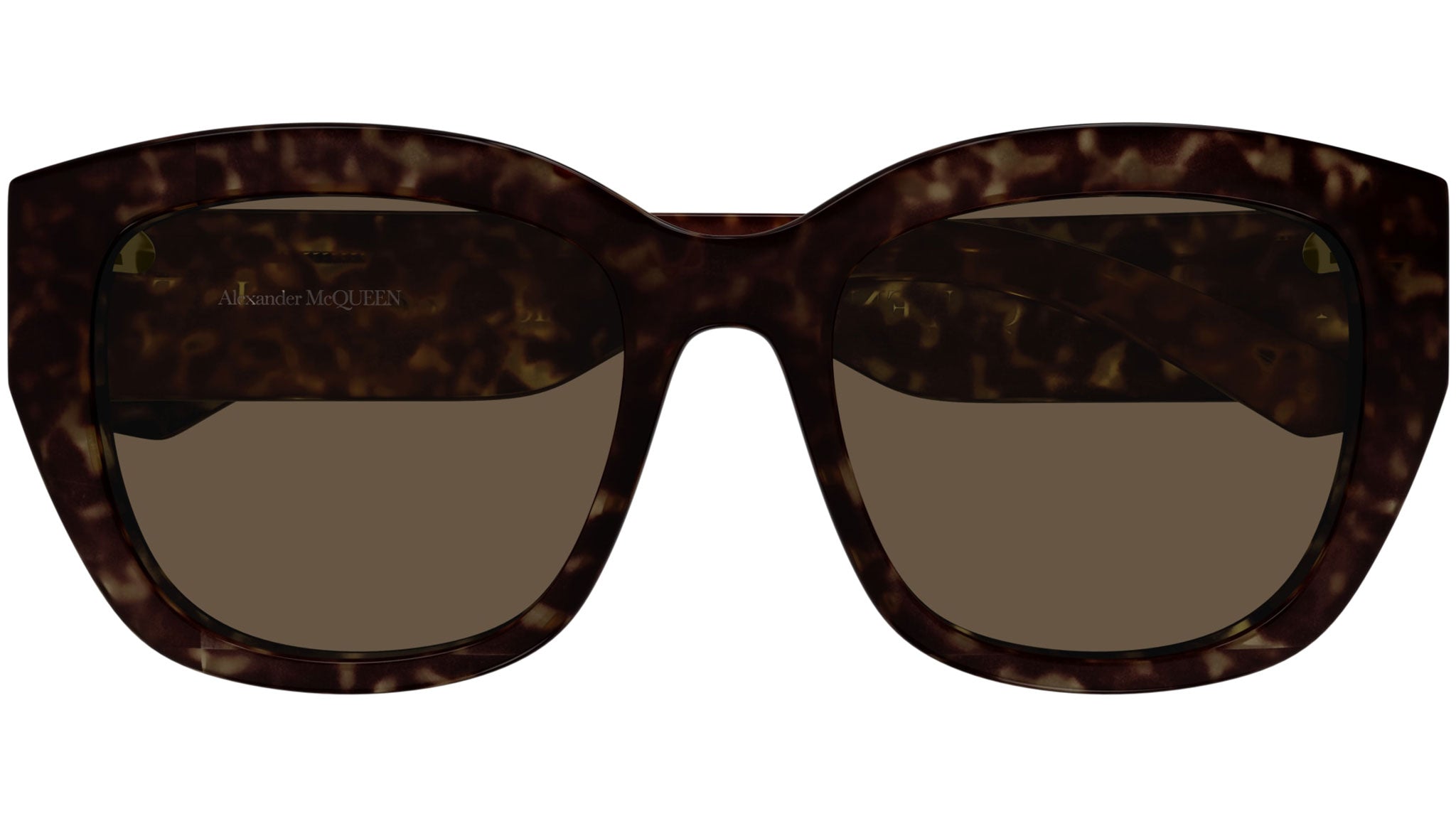 Occhiali da sole ALEXANDER MCQUEEN AM0451SA Shiny dark havana