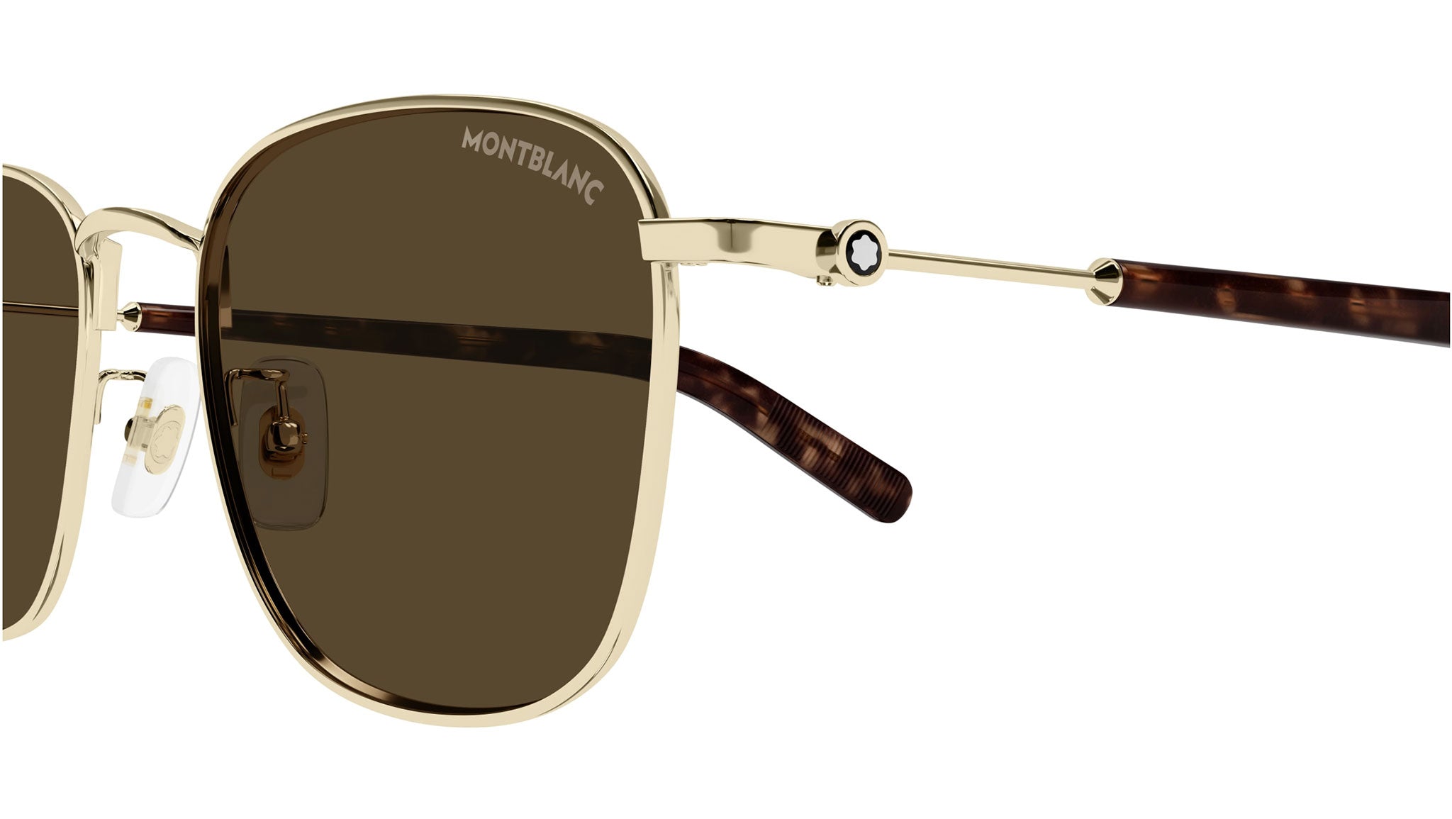 Occhiali da sole MONTBLANC MB0392SA Shiny light gold
