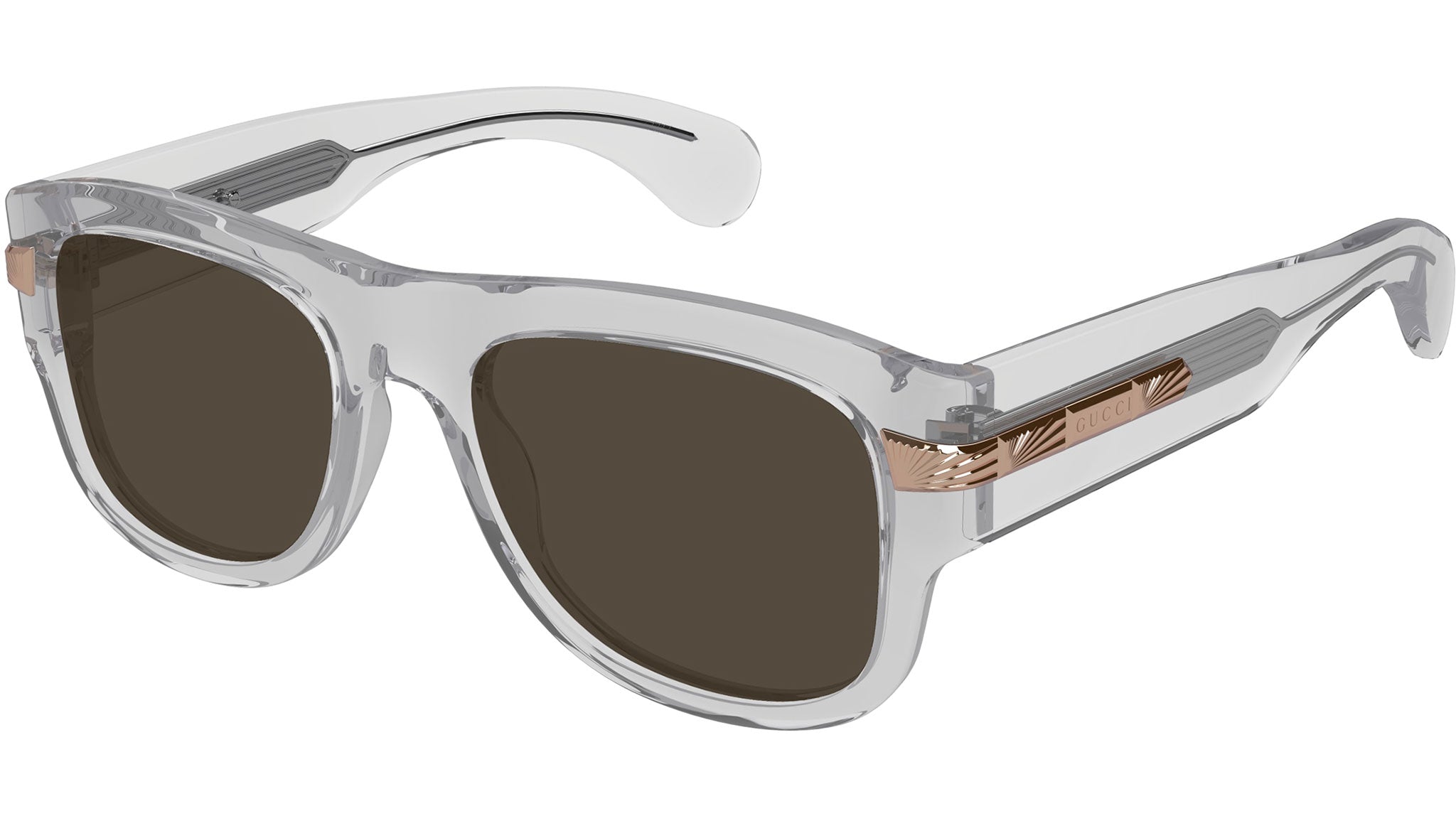 Occhiali da sole GUCCI GG1517S Shiny transparent cloudy grey