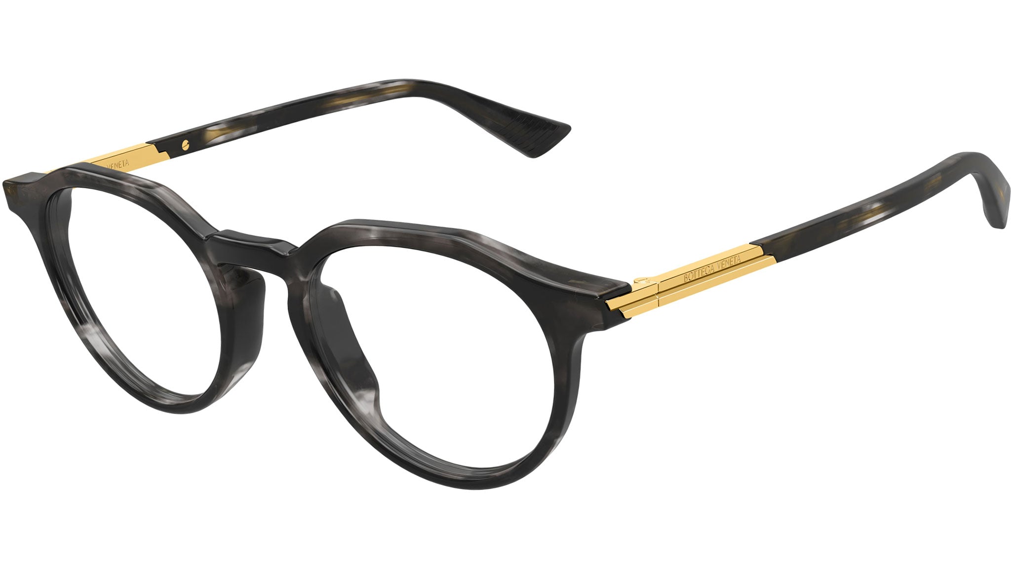 Occhiali da vista BOTTEGA VENETA BV1263O Shiny flamed black havana