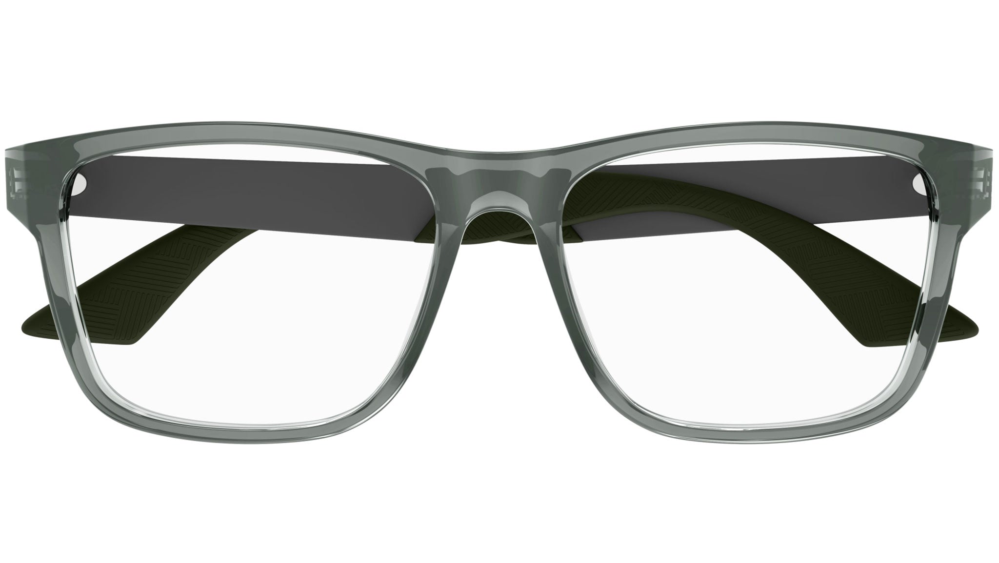 Occhiali da vista MONTBLANC MB0300O Shiny transparent grey