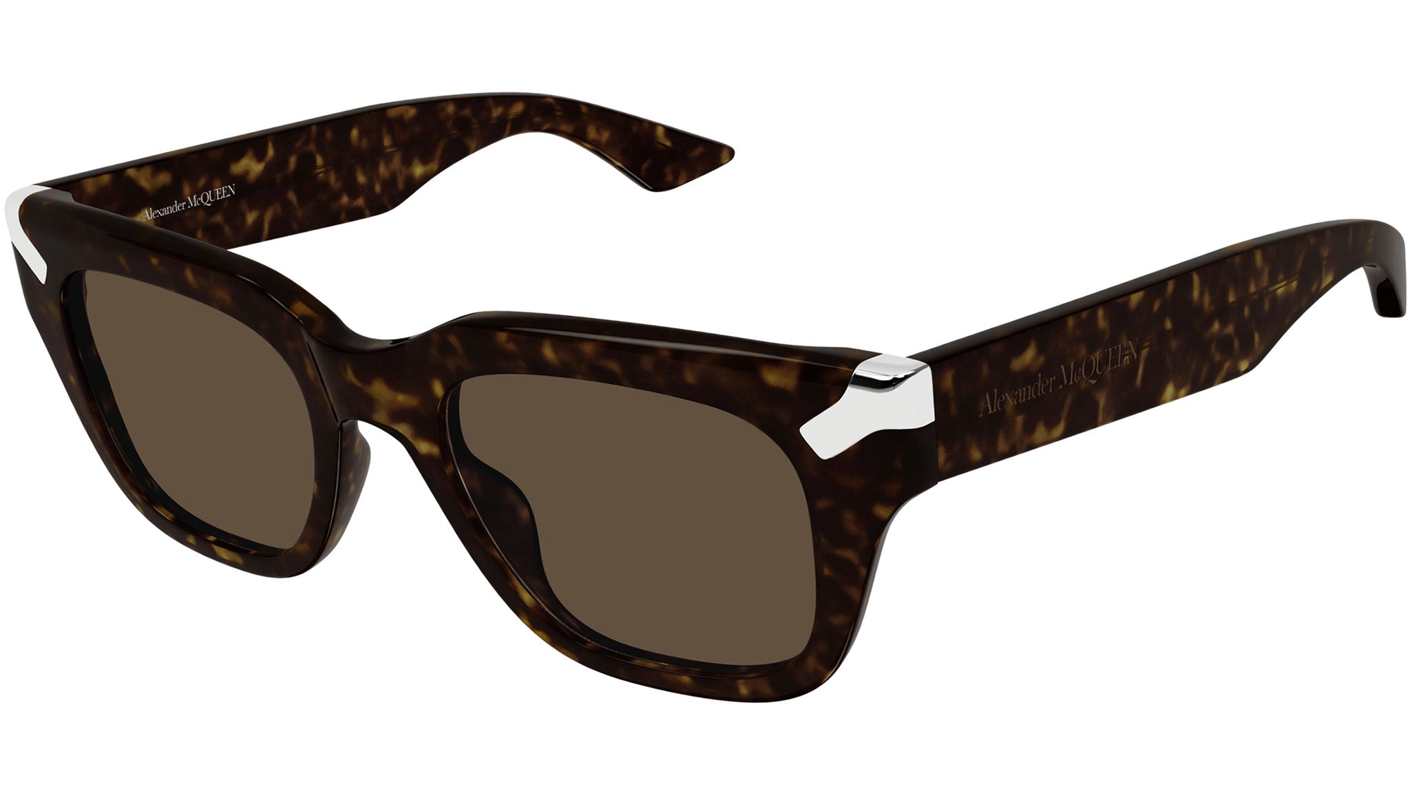 Occhiali da sole ALEXANDER MCQUEEN AM0439S Shiny dark havana
