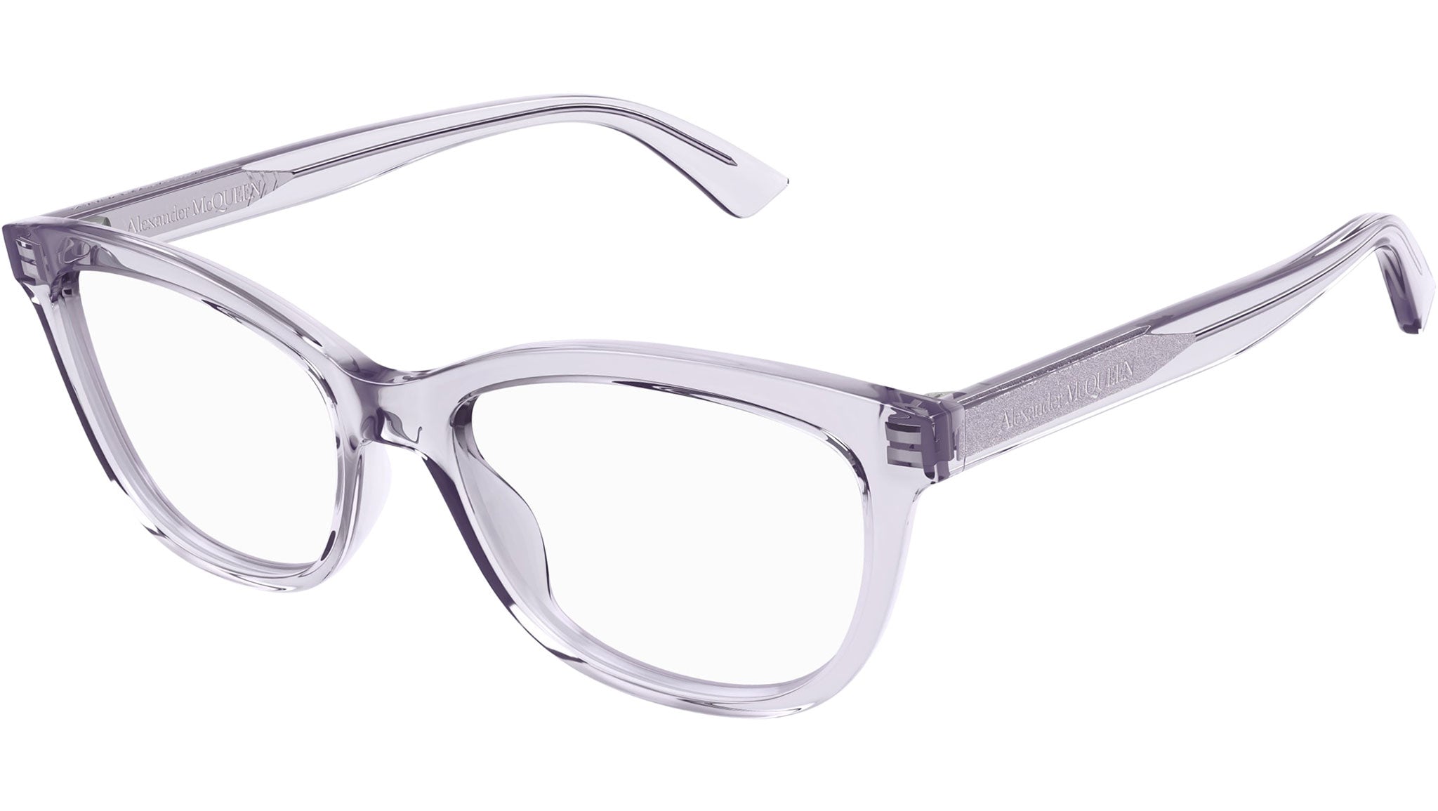 Occhiali da vista ALEXANDER MCQUEEN AM0461O Shiny transparent pastel violet