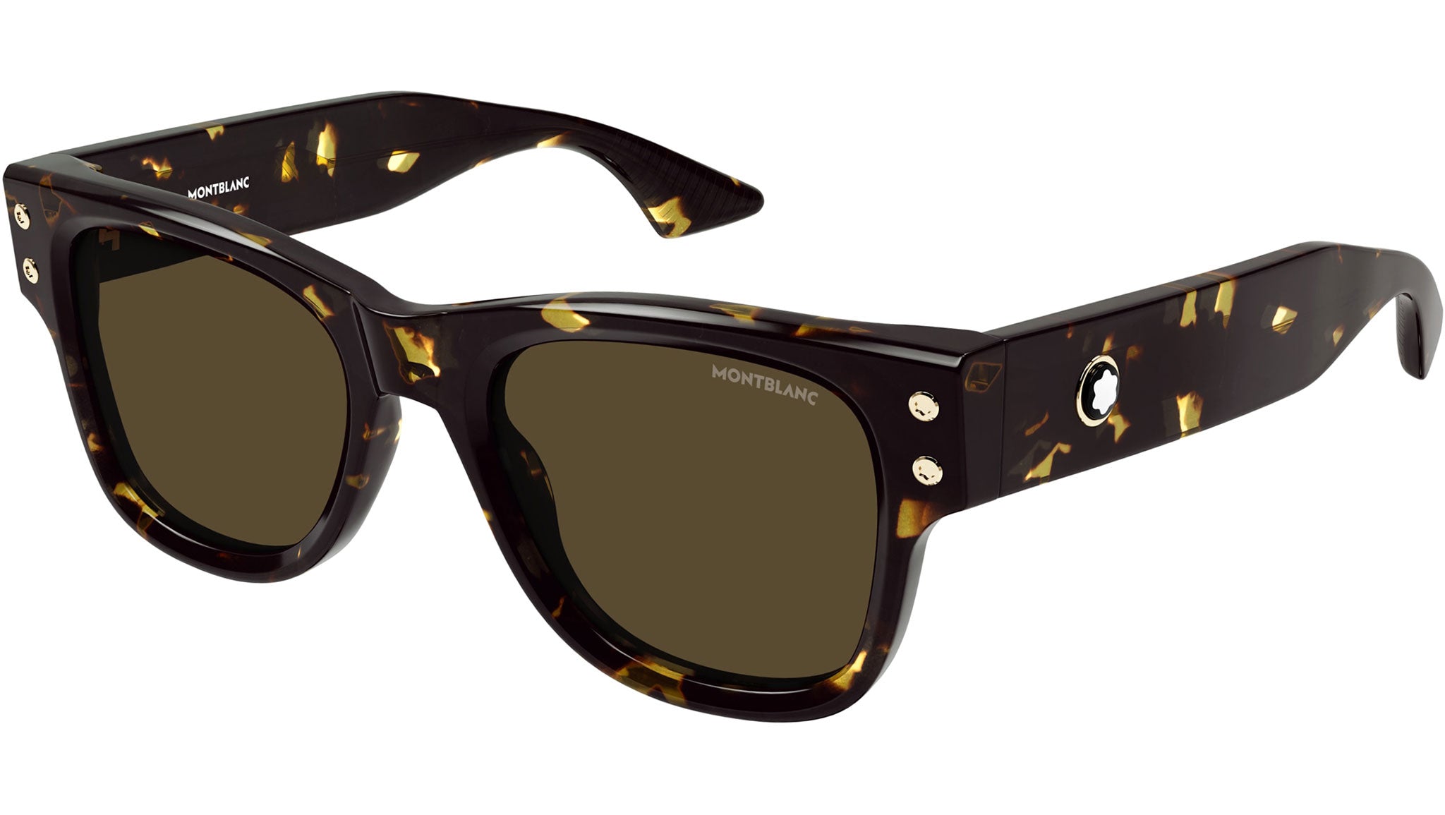 Occhiali da sole MONTBLANC MB0381S Shiny spotted havana