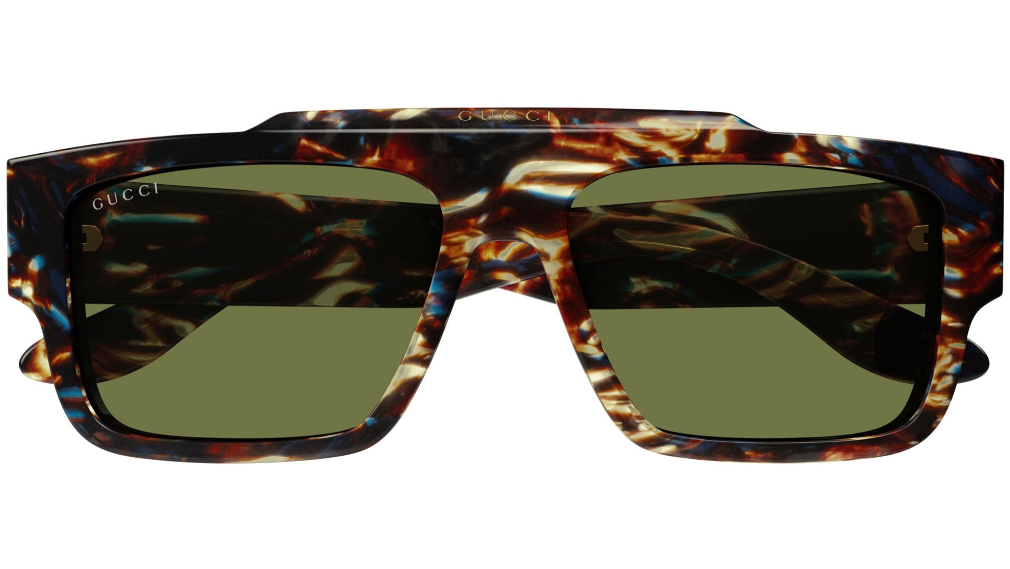 Occhiali da sole GUCCI GG1460S Shiny striped brown havana