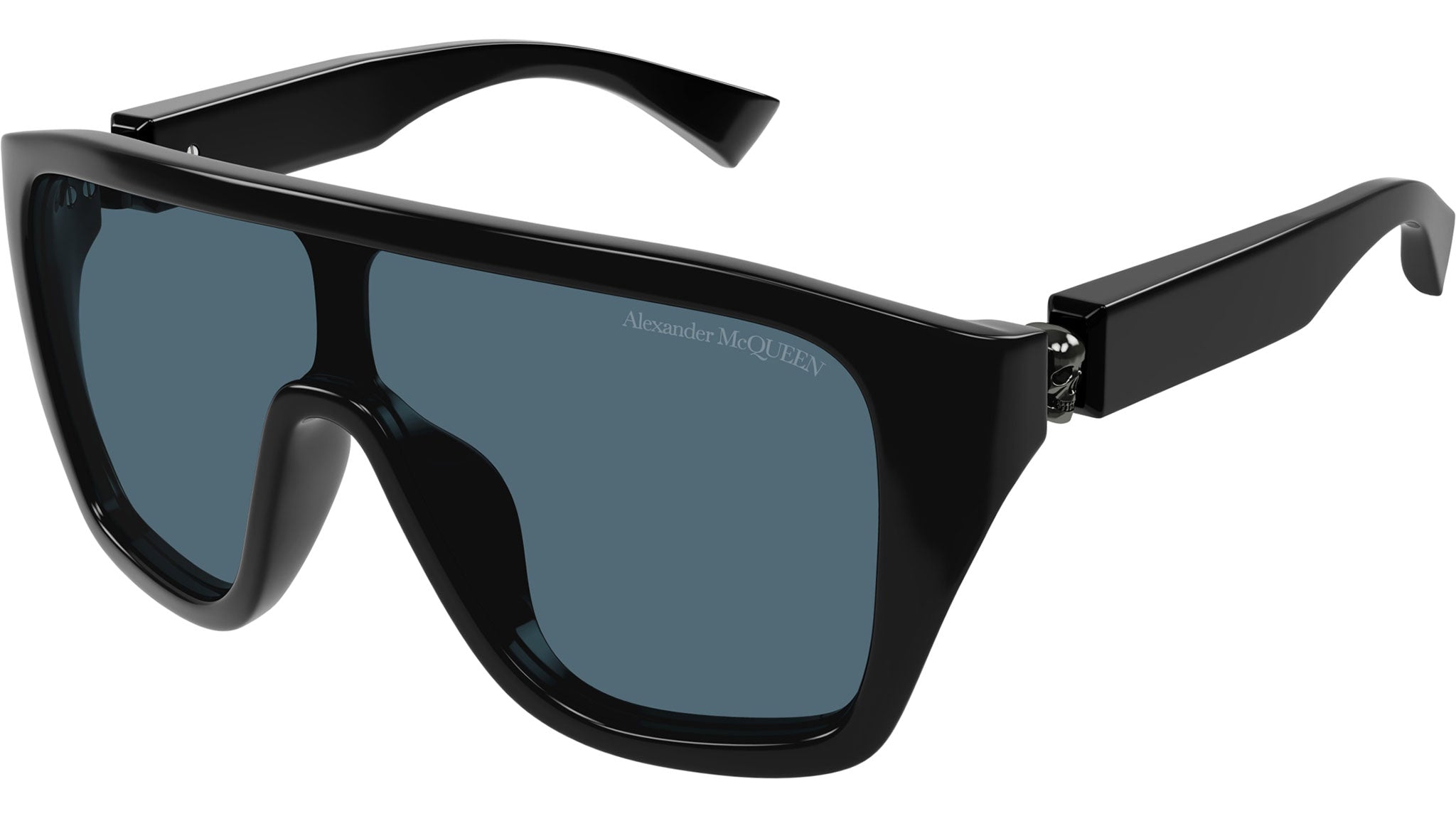 Occhiali da sole ALEXANDER MCQUEEN AM0430S Shiny solid black