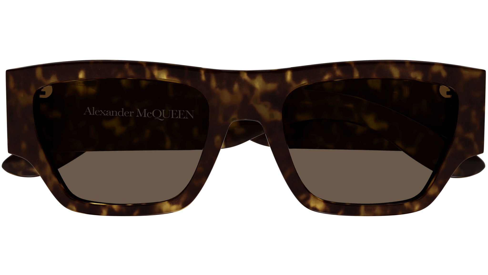Occhiali da sole ALEXANDER MCQUEEN AM0393S Shiny dark havana