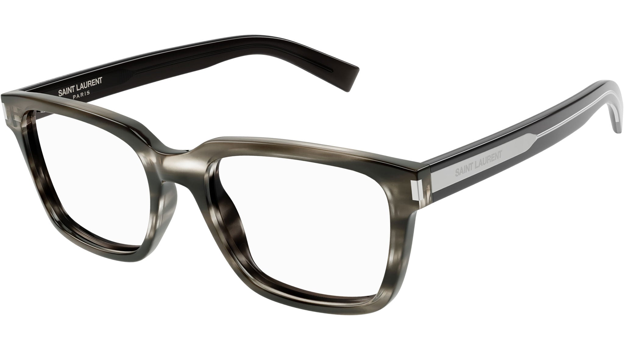 Occhiali da vista SAINT LAURENT SL621 Shiny striated gray havana
