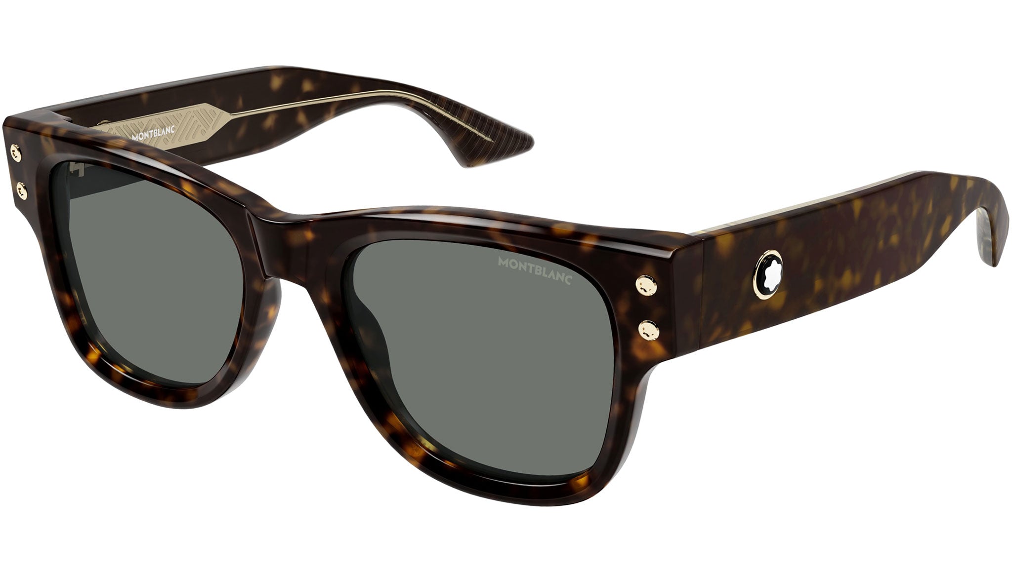 Occhiali da sole MONTBLANC MB0381S Shiny dark havana
