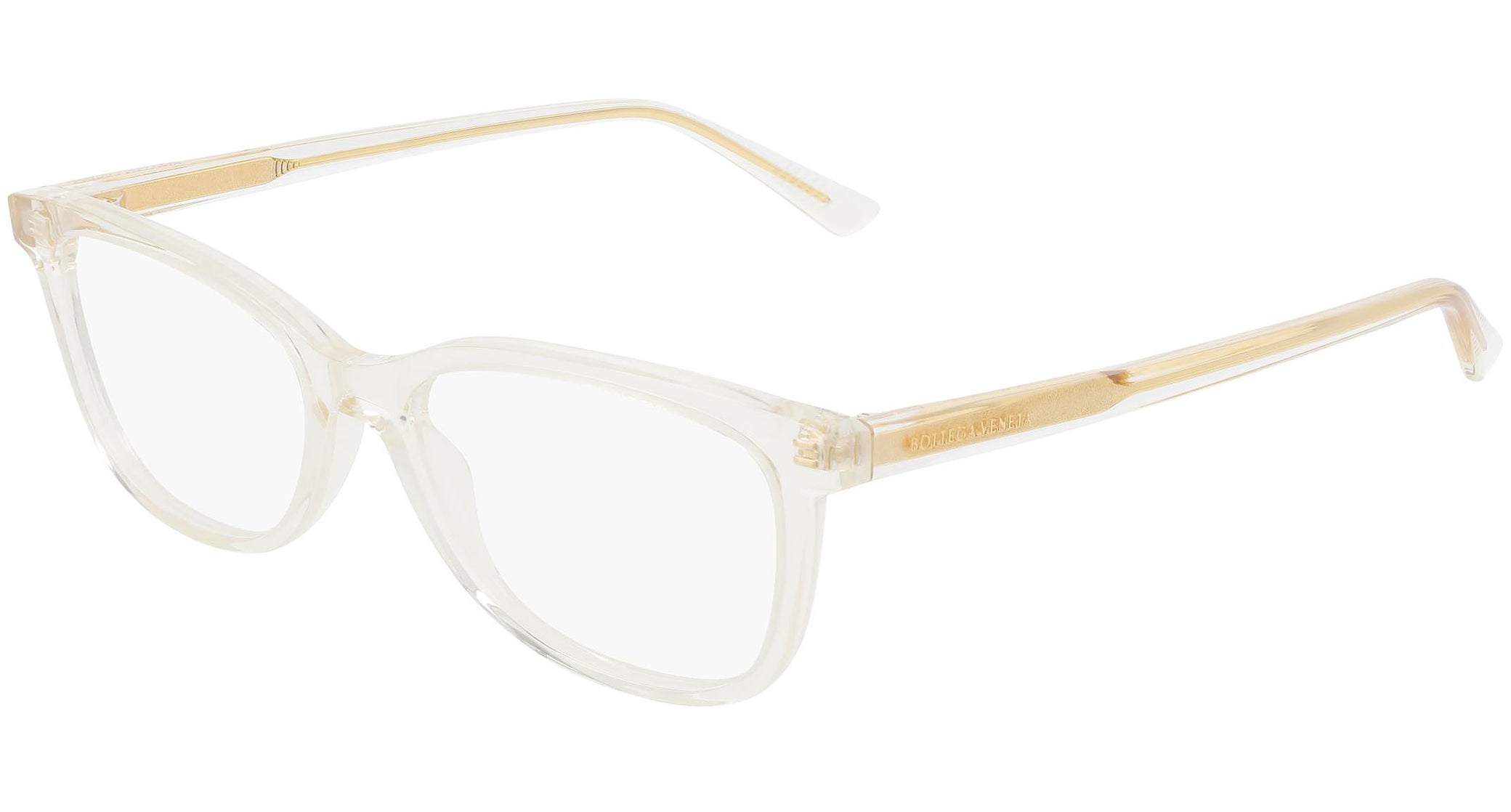 Occhiali da vista BOTTEGA VENETA BV1028O Shiny transparent beige
