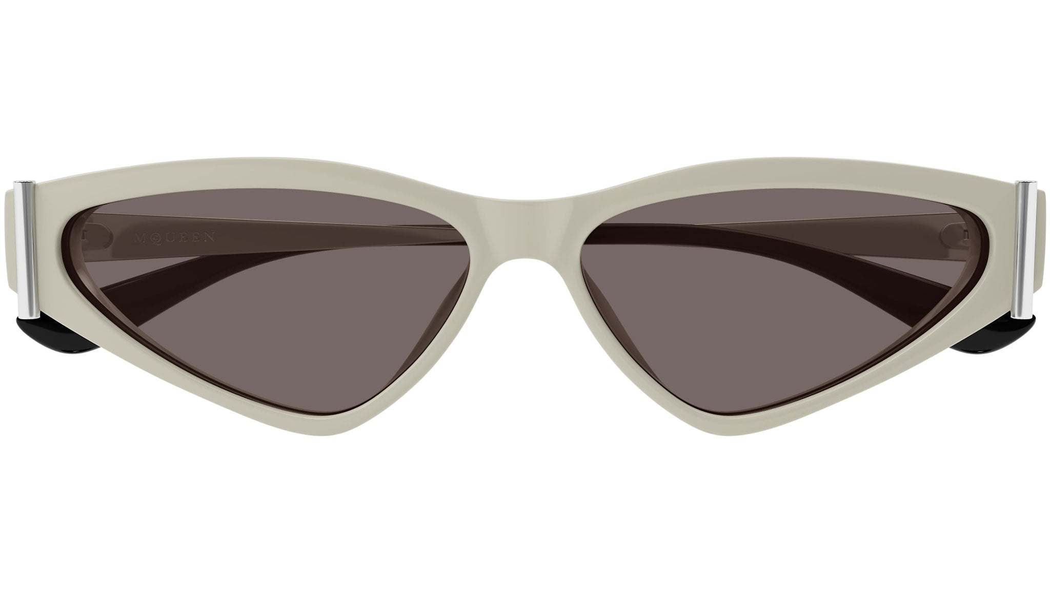 Occhiali da sole ALEXANDER MCQUEEN AM0493S Shiny solid chalk white