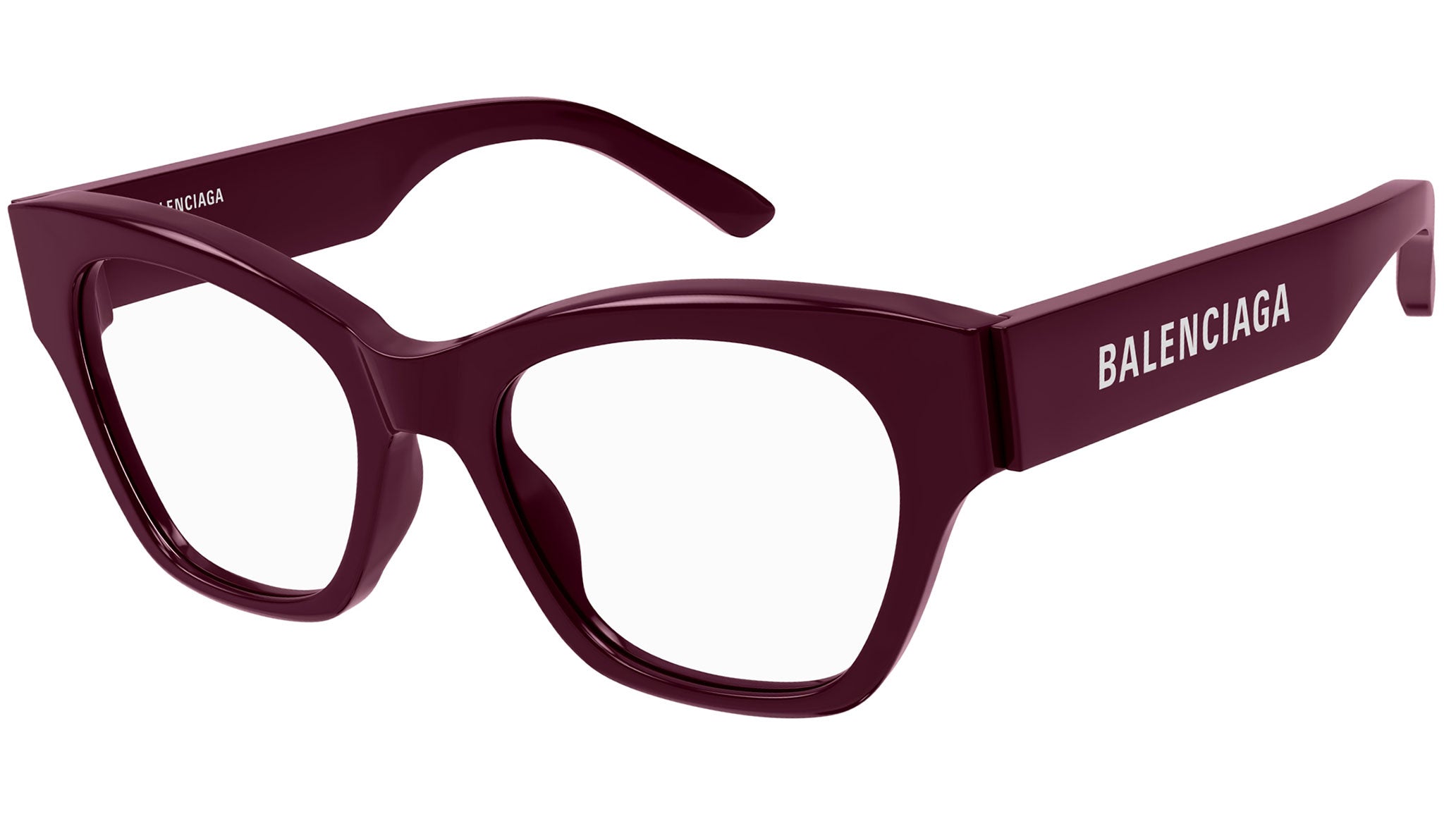 Occhiali da vista BALENCIAGA BB0263O Shiny solid burgundy