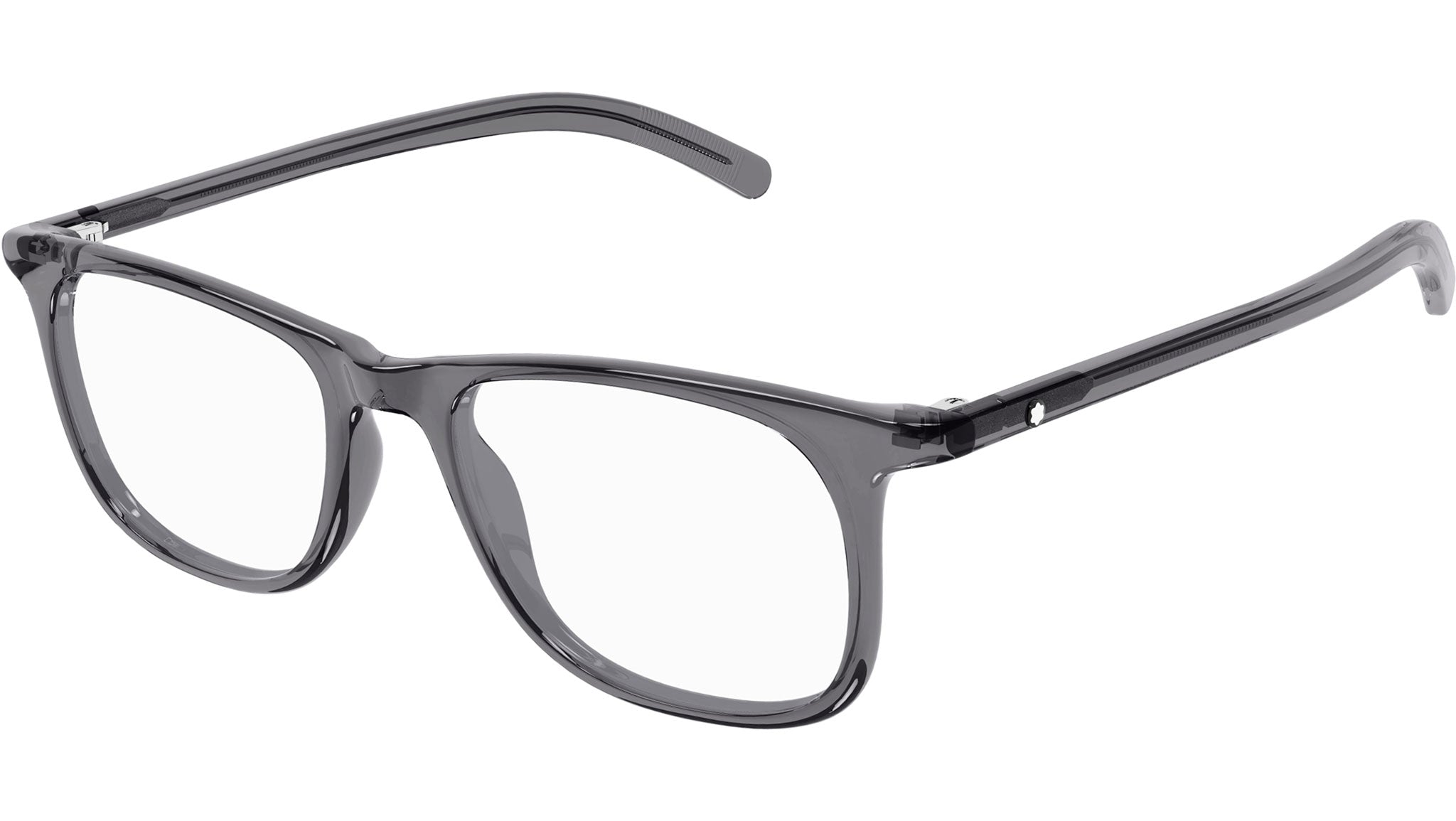 Occhiali da vista MONTBLANC MB0351O Shiny transparent grey