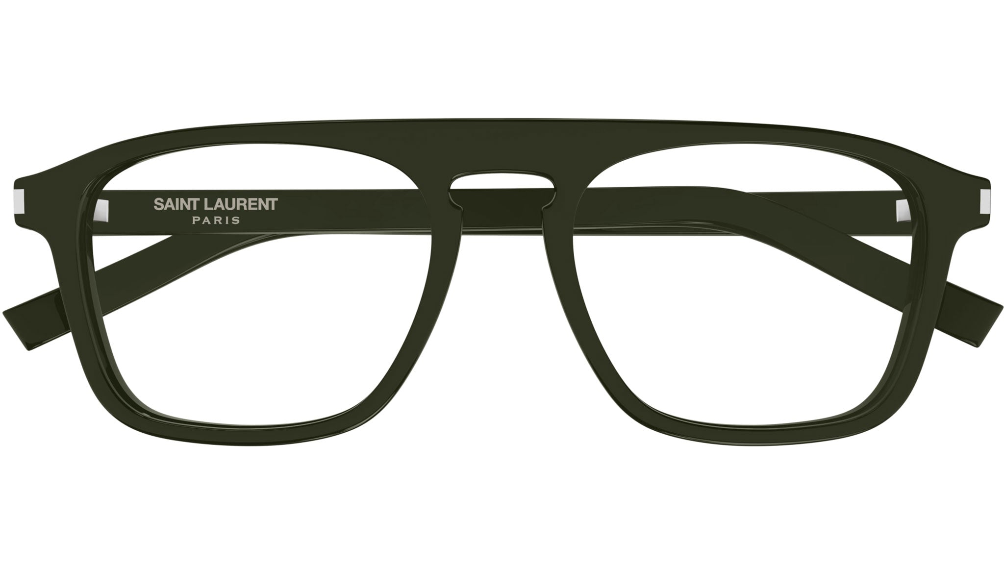Occhiali da vista SAINT LAURENT SL157 Shiny solid military green