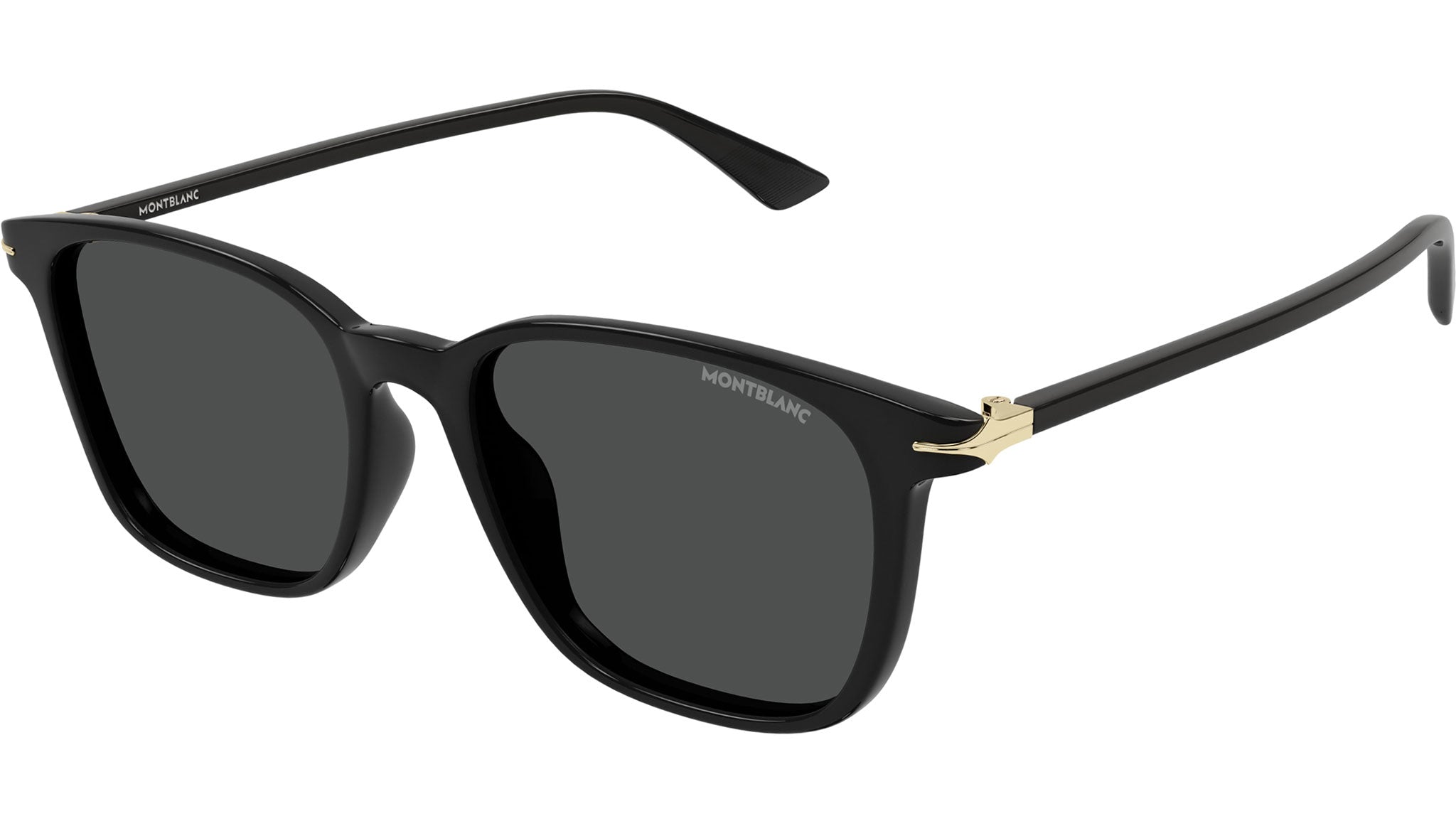 Occhiali da sole MONTBLANC MB0338S Shiny solid black