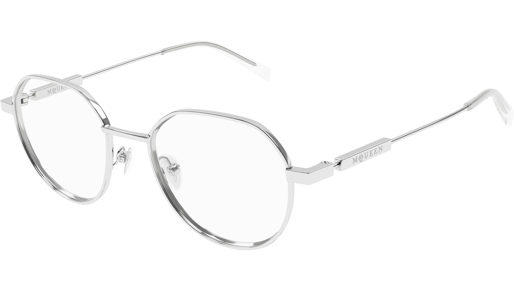 Occhiali da vista ALEXANDER MCQUEEN AM0479O Shiny silver