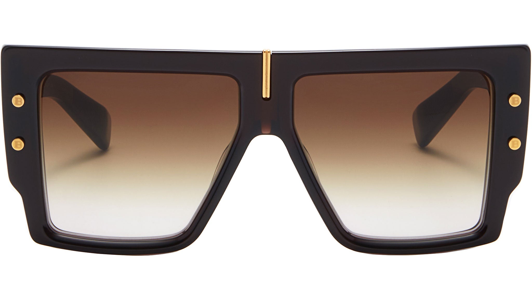 occhiali da sole BALMAIN B Crystal chocolate brown yellow gold