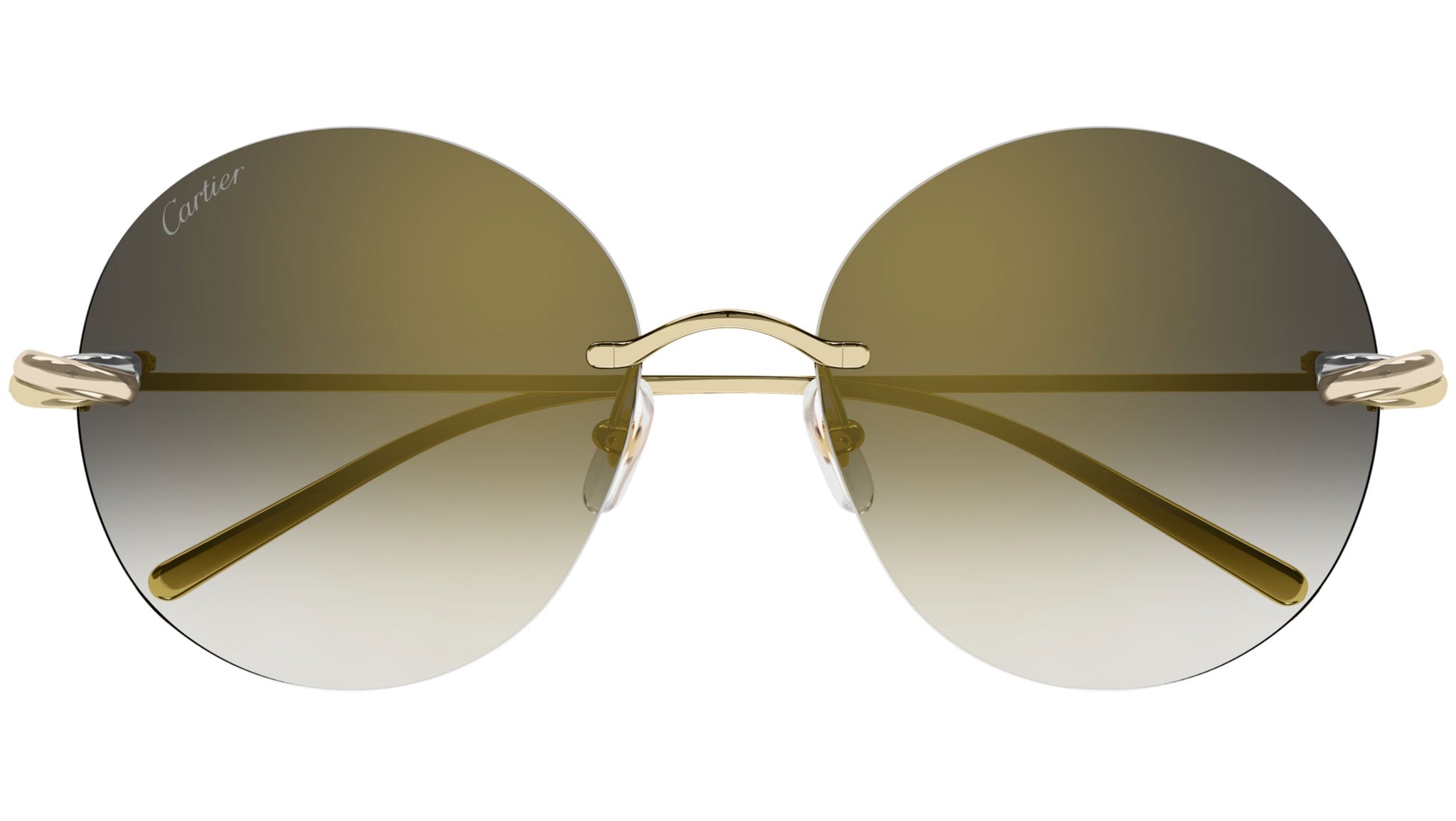 Occhiali da sole CARTIER CT0475S Smooth golden finish platinum