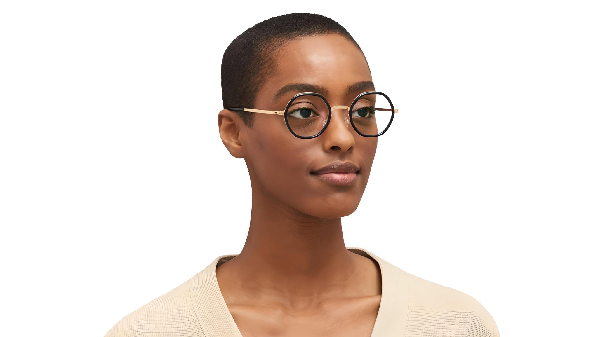 Occhiali da vista MYKITA ALYA Glossy gold milky indigo