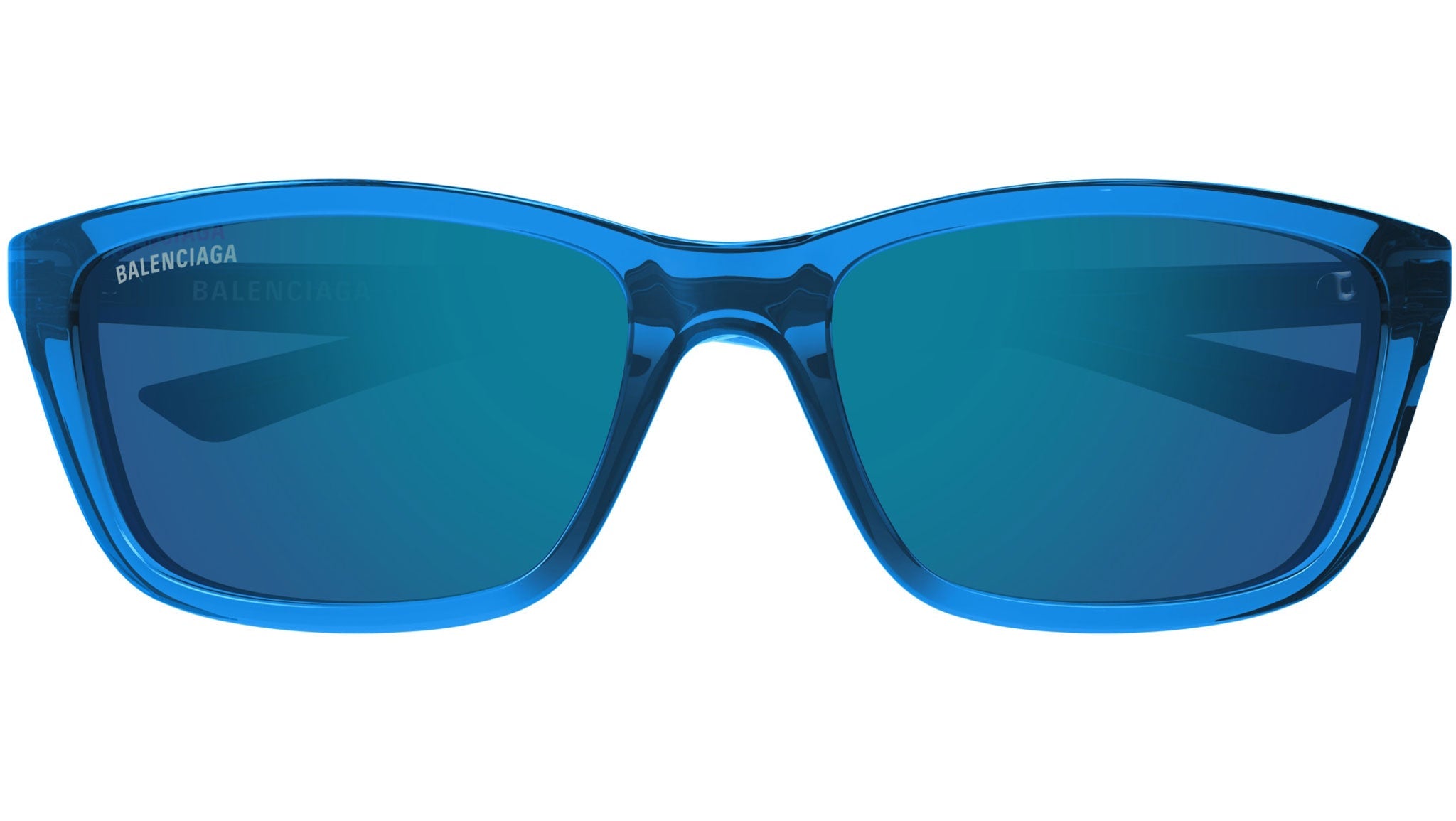 Occhiali da sole BALENCIAGA BB0403SK Shiny transparent lapis blue