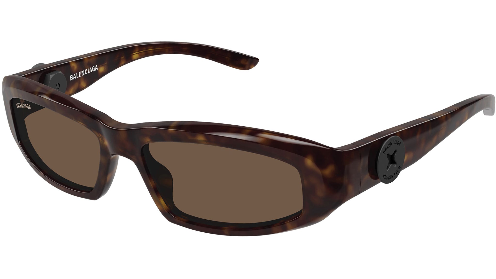 Occhiali da sole BALENCIAGA BB0408S Shiny dark havana