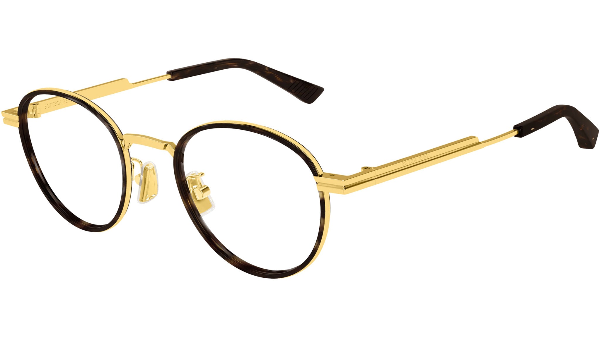 Occhiali da vista BOTTEGA VENETA BV1337OJ Shiny gold, shiny dark havana windsor rim