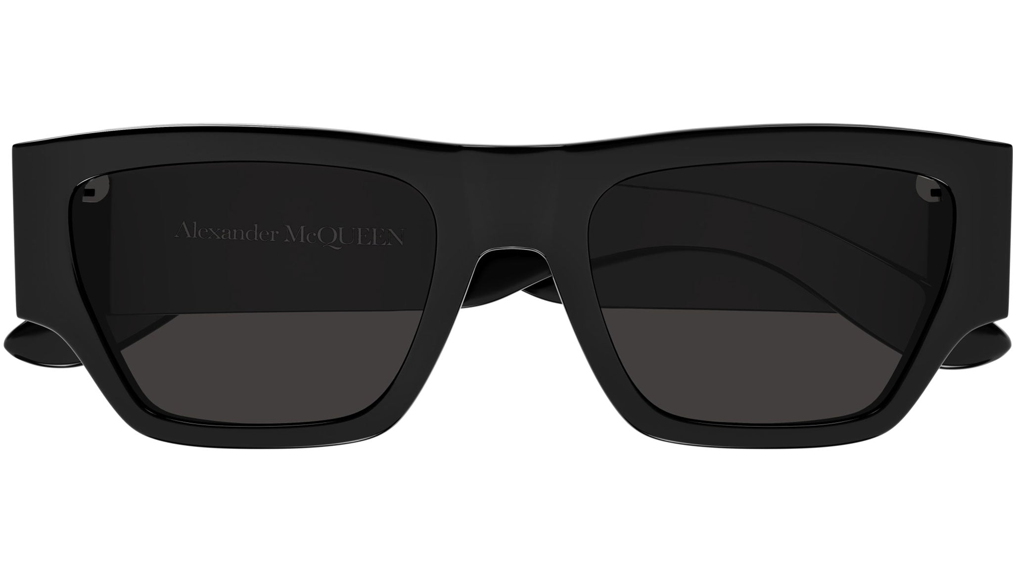 Occhiali da sole ALEXANDER MCQUEEN AM0393S Shiny solid black