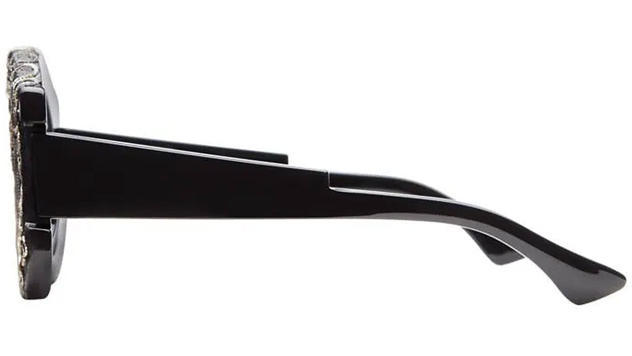 Occhiali da sole KUBORAUM R4 Black shine silver chain