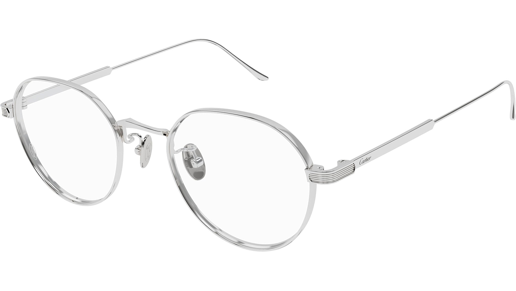 Occhiali da vista CARTIER CT0561OA Smooth platinum finish