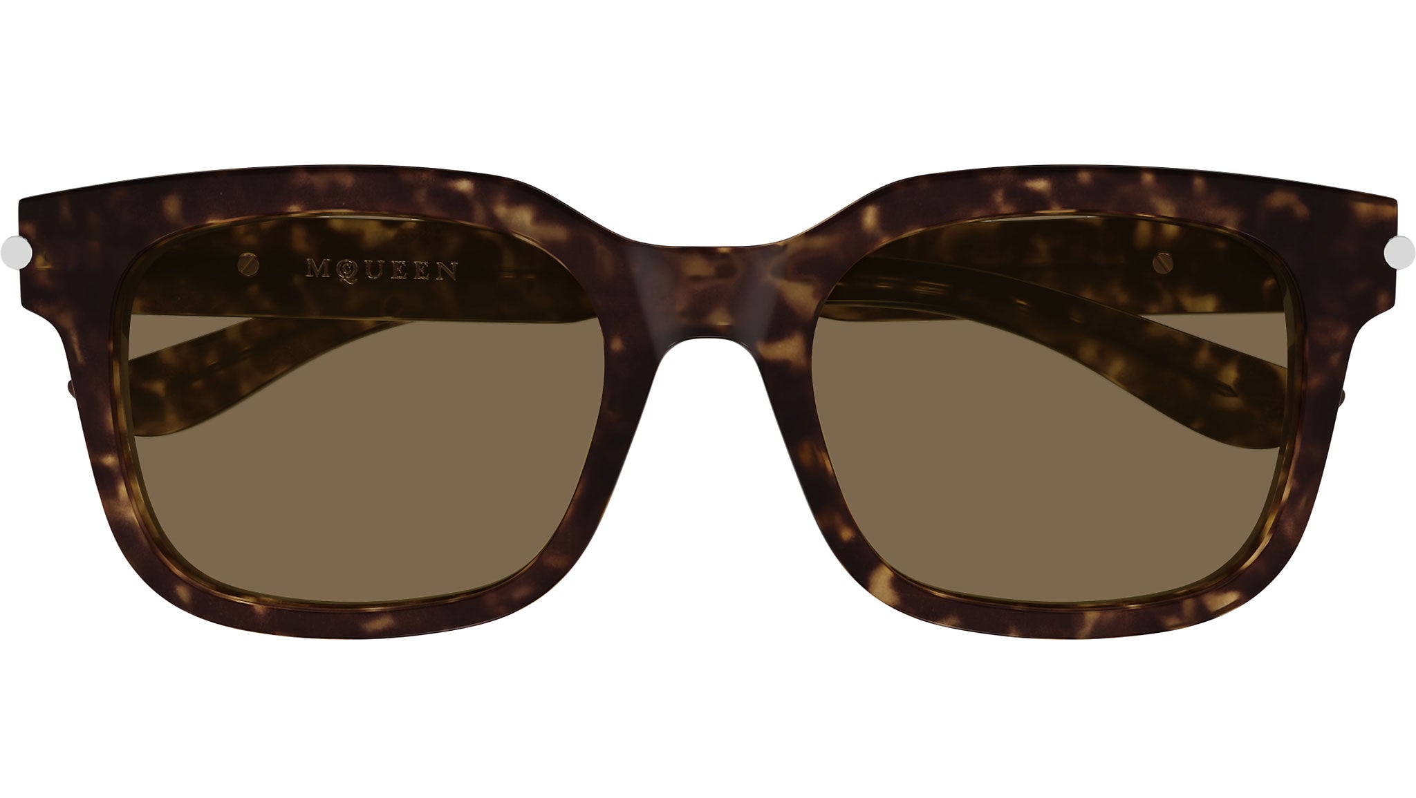 Occhiali da sole ALEXANDER MCQUEEN AM0496SA Shiny dark havana
