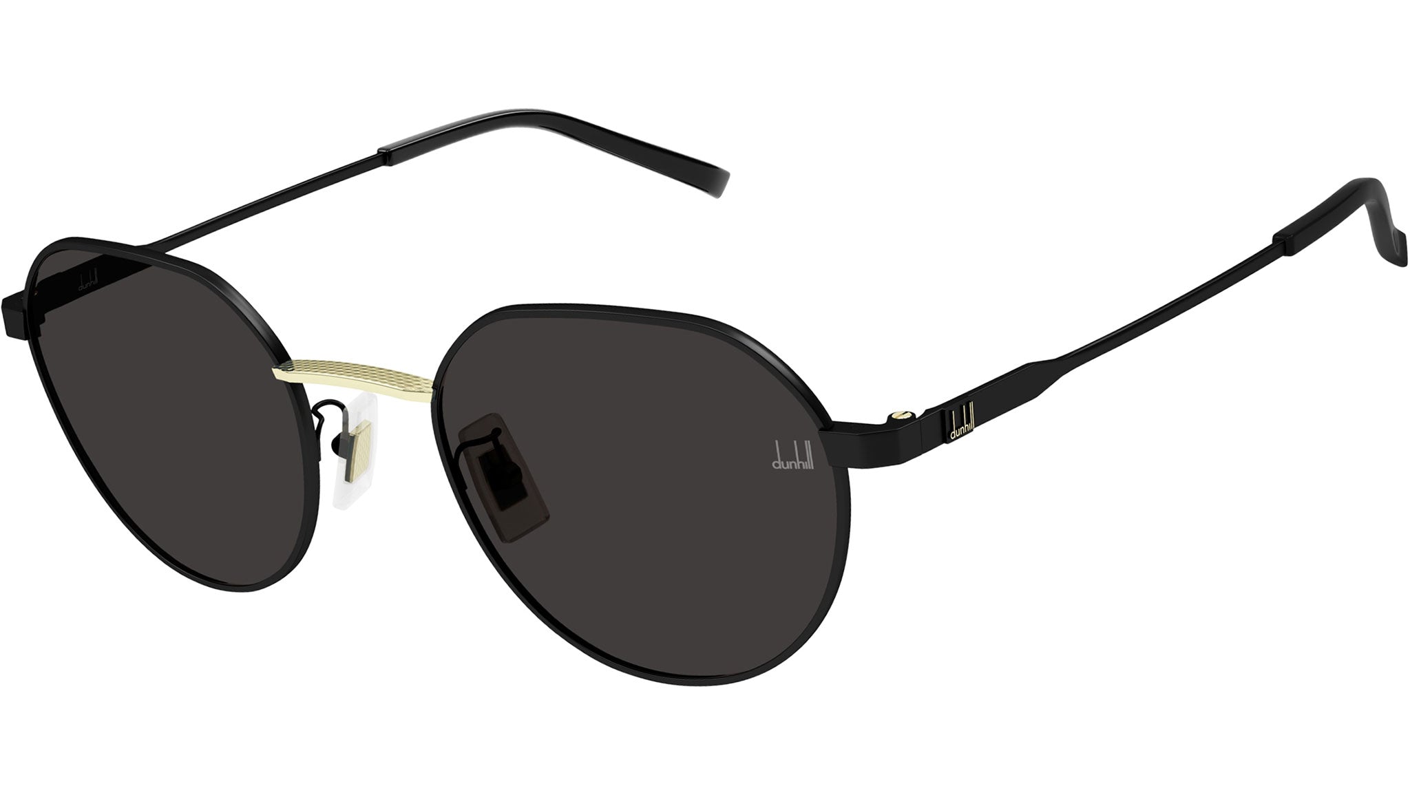 Occhiali da sole DUNHILL DU0064S Semimatte black shiny light gold nose