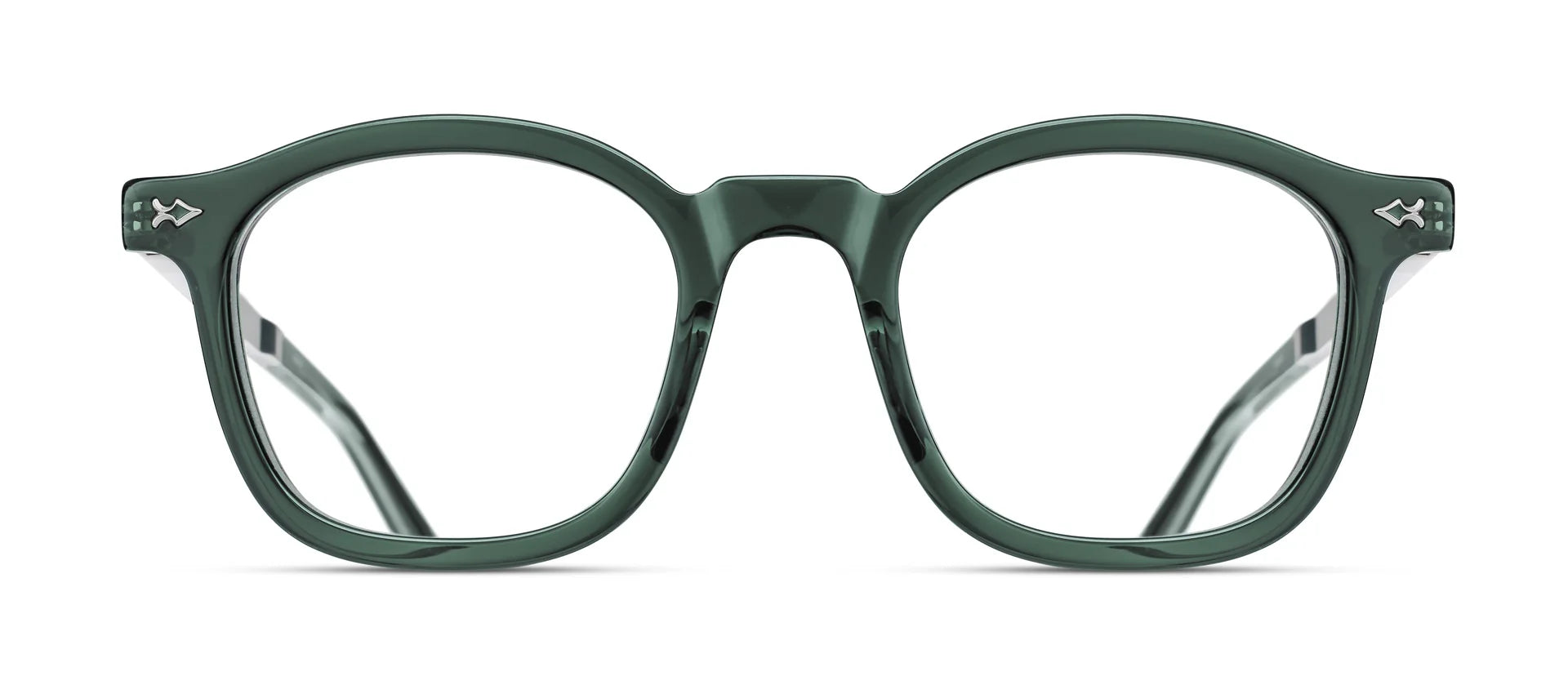 Occhiali da vista MATSUDA M2068 Bottle Green - Brushed Silver