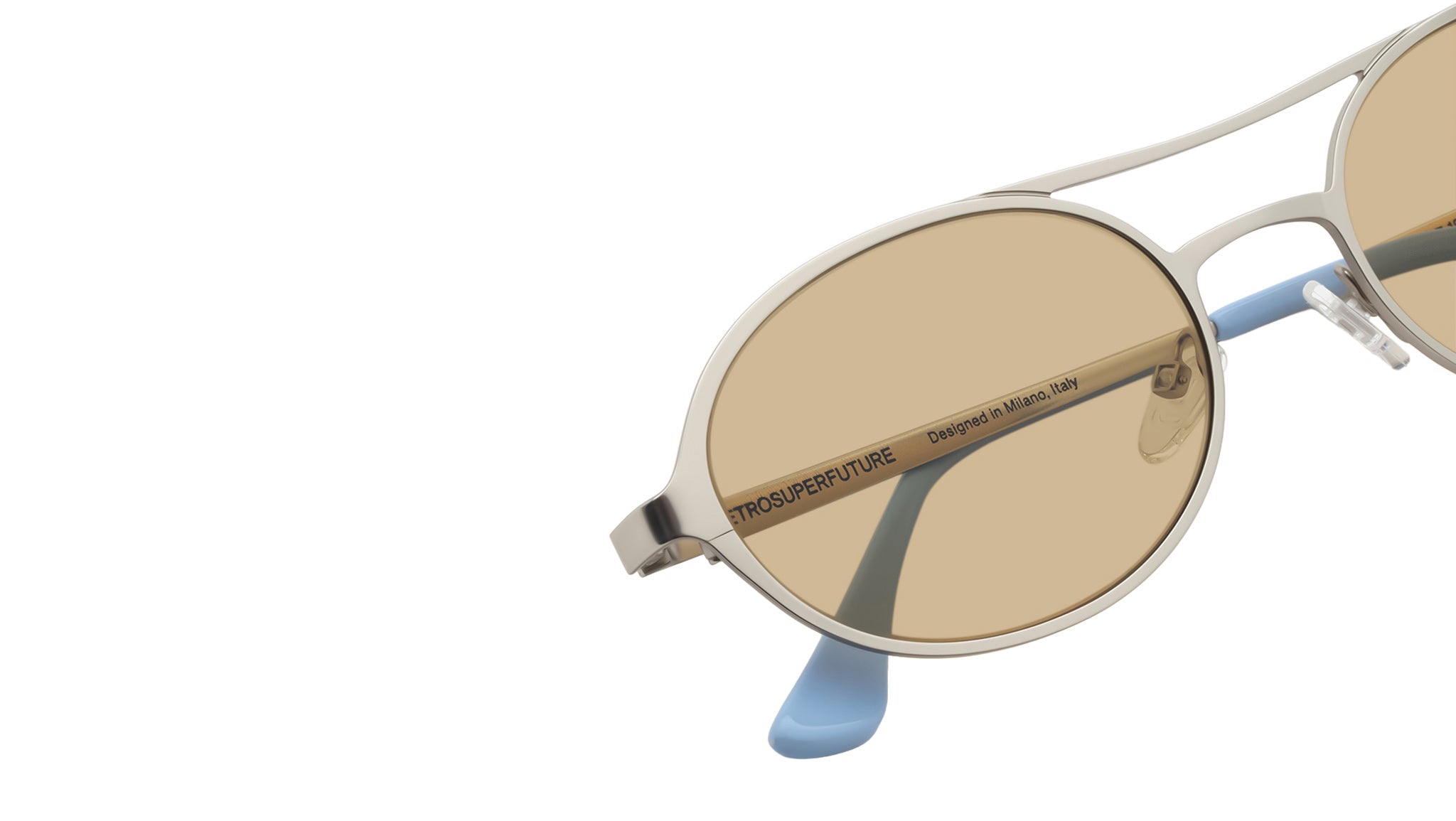Occhiali da sole RETROSUPERFUTURE Bird Silver