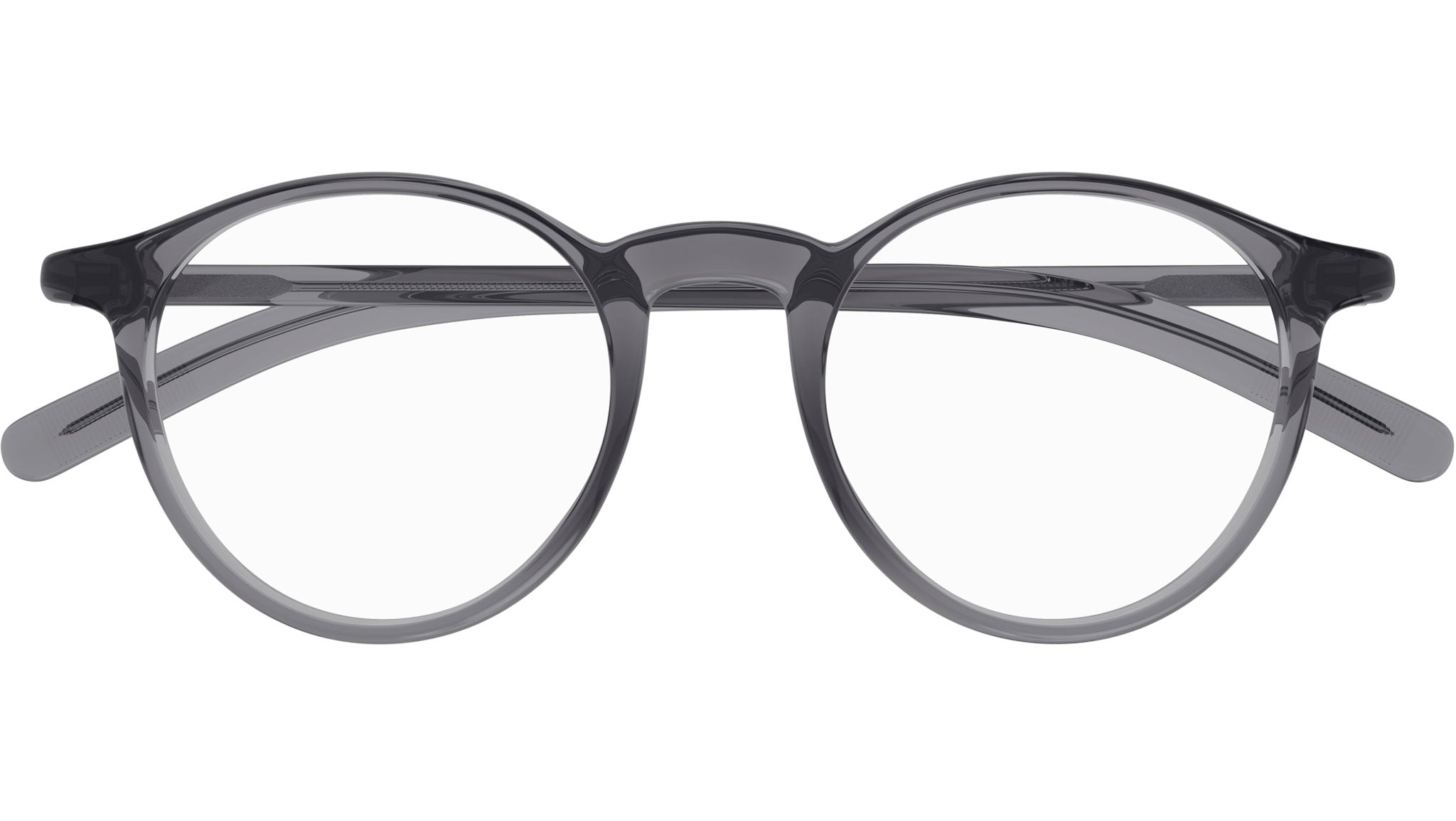Occhiali da vista MONTBLANC MB0329O Shiny transparent grey