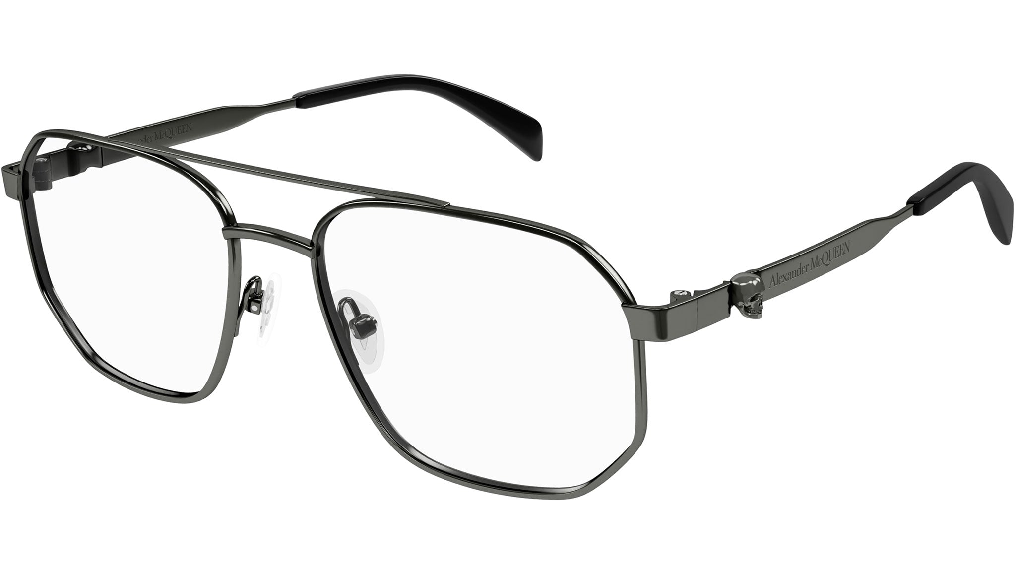 Occhiali da vista ALEXANDER MCQUEEN AM0459O Shiny dark ruthenium