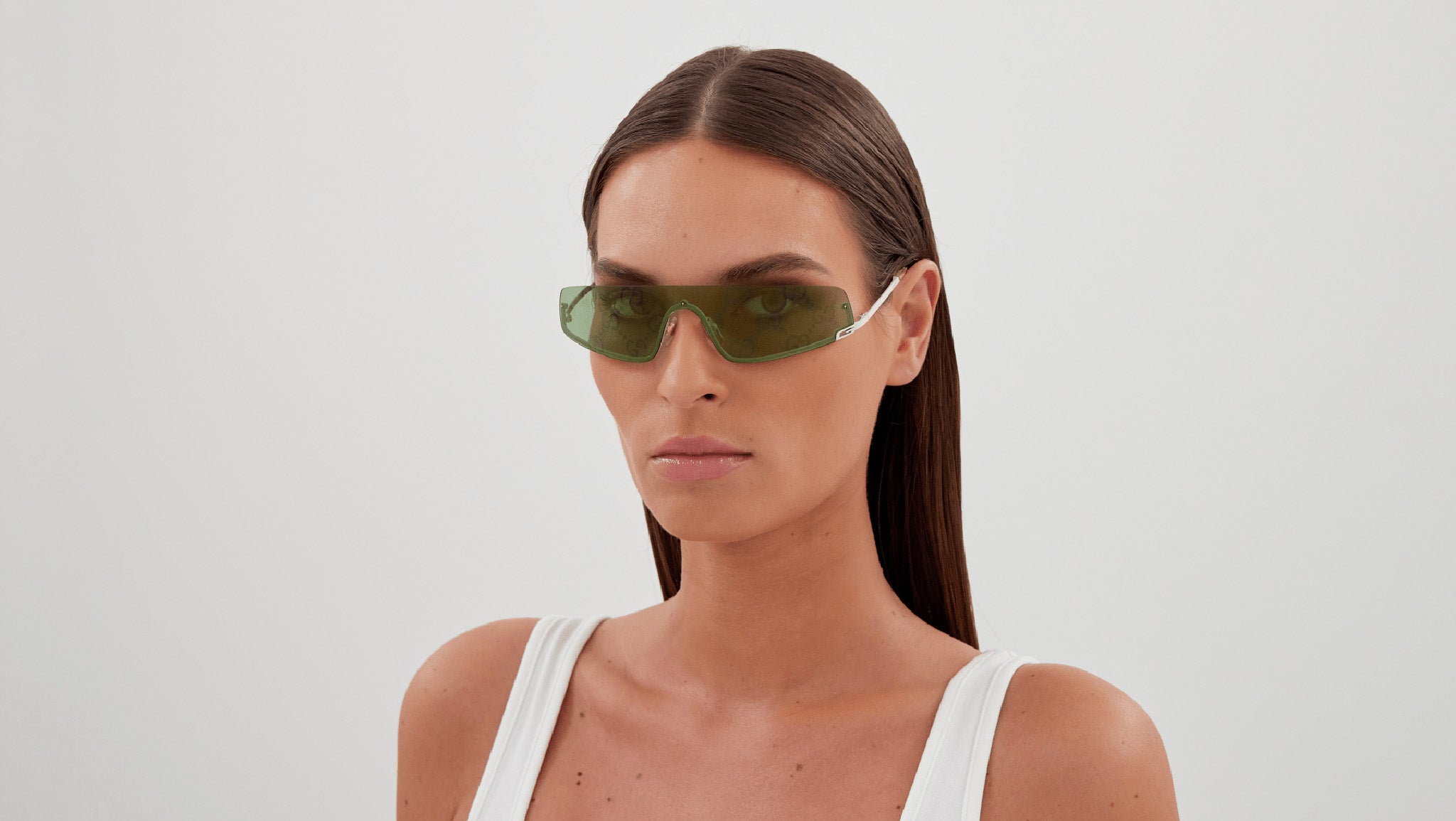 Occhiali da sole GUCCI GG1561S Shiny solid ivory