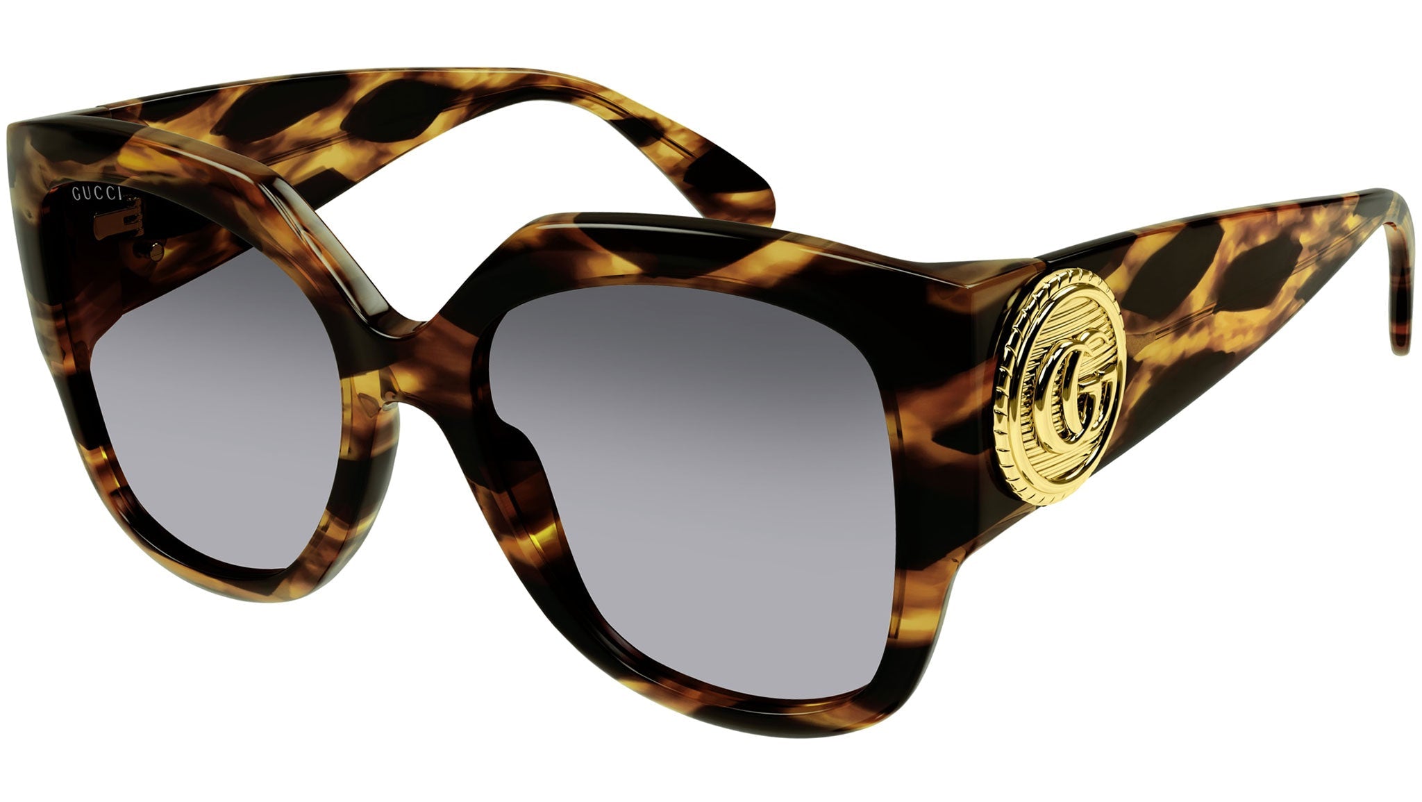 Occhiali da sole GUCCI GG1407S Shiny dark havana with black big spots