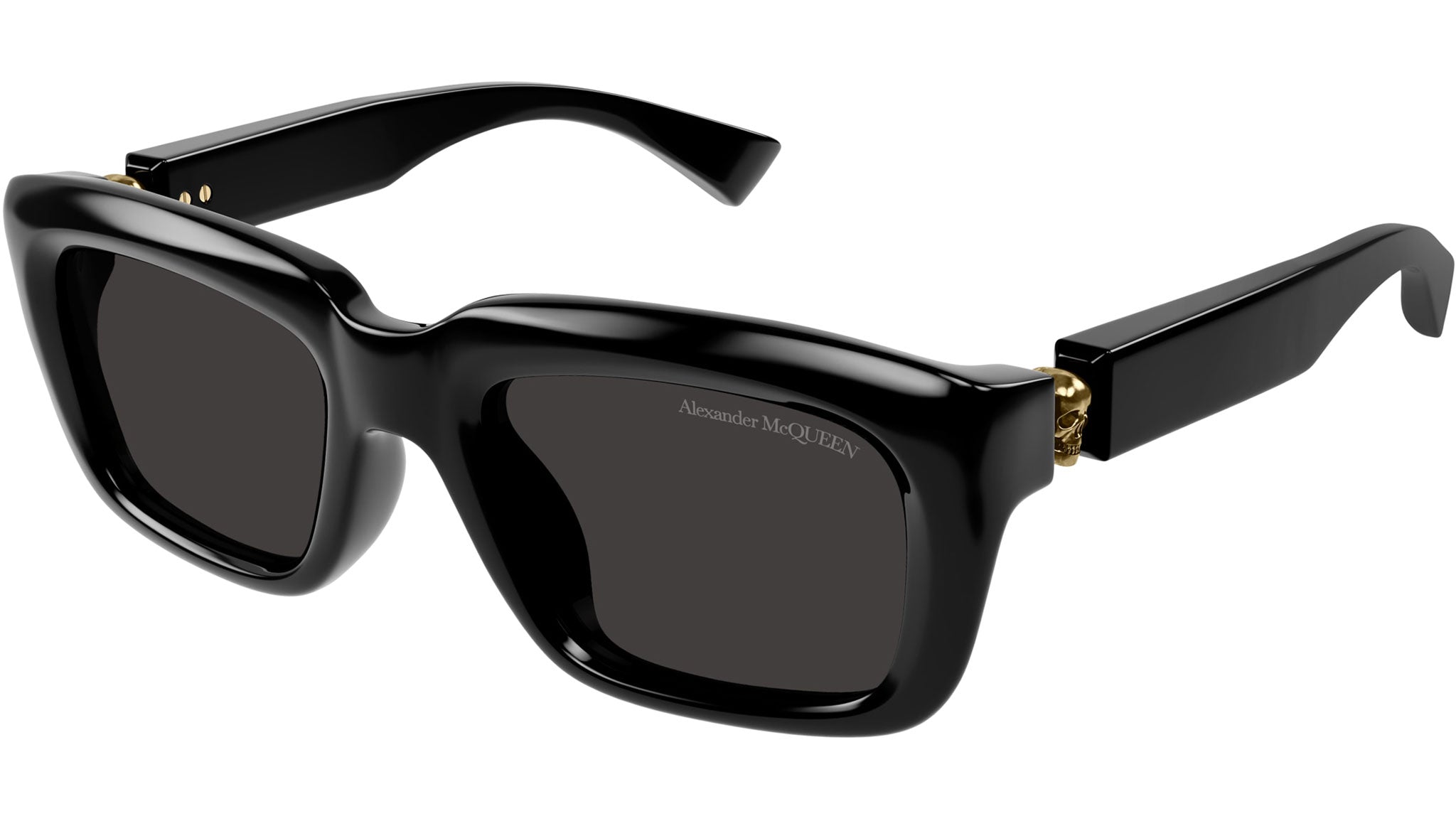 Occhiali da sole ALEXANDER MCQUEEN AM0431S Shiny solid black