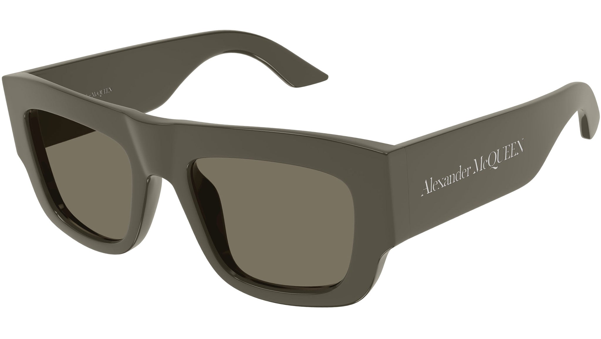 Occhiali da sole ALEXANDER MCQUEEN AM0449S Shiny solid taupe