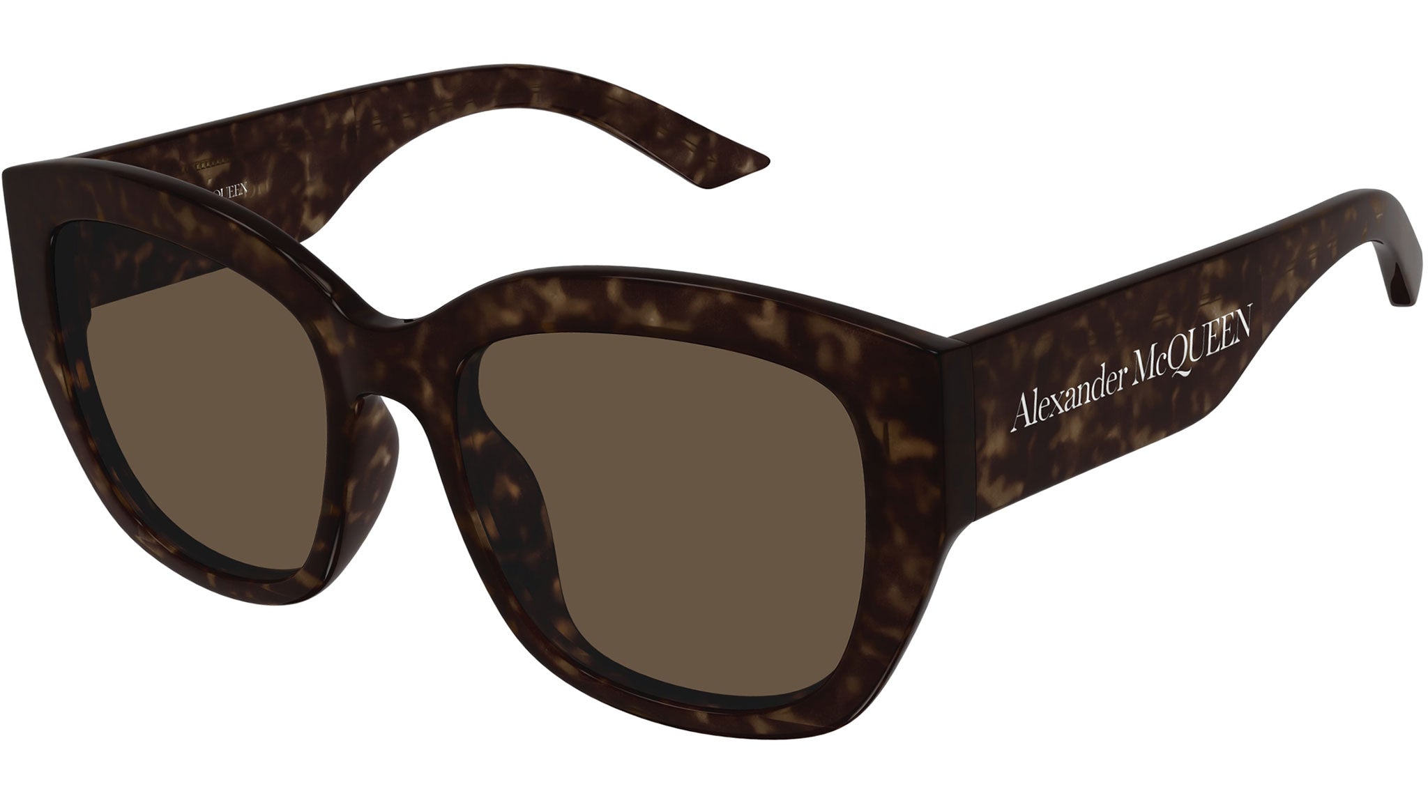 Occhiali da sole ALEXANDER MCQUEEN AM0451SA Shiny dark havana