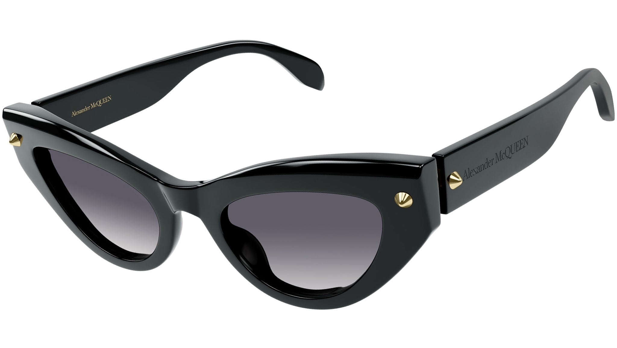 Occhiali da sole ALEXANDER MCQUEEN AM0407S Shiny solid black