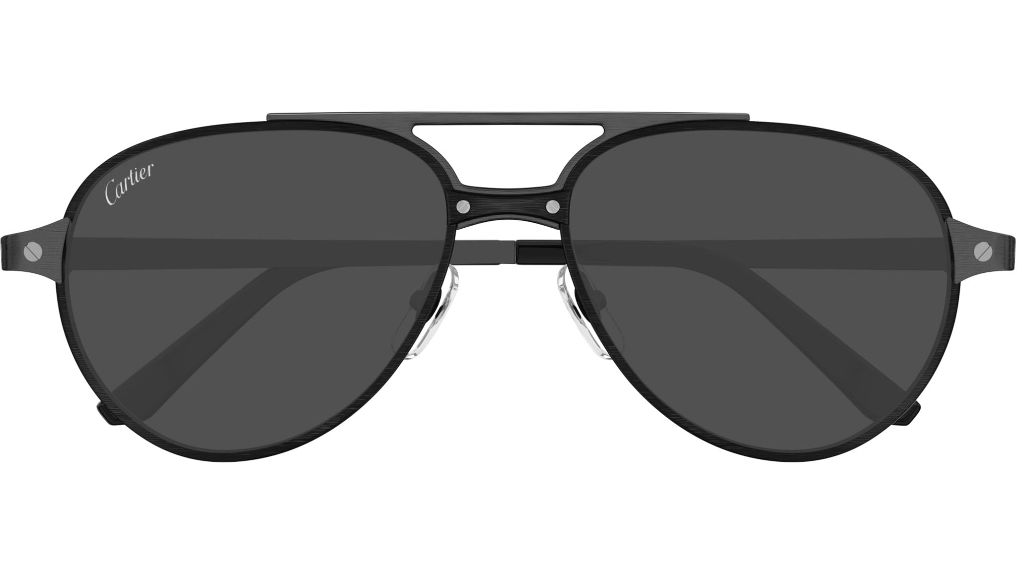 Occhiali da sole CARTIER CT0476S Brushed black pvd finish and brushe