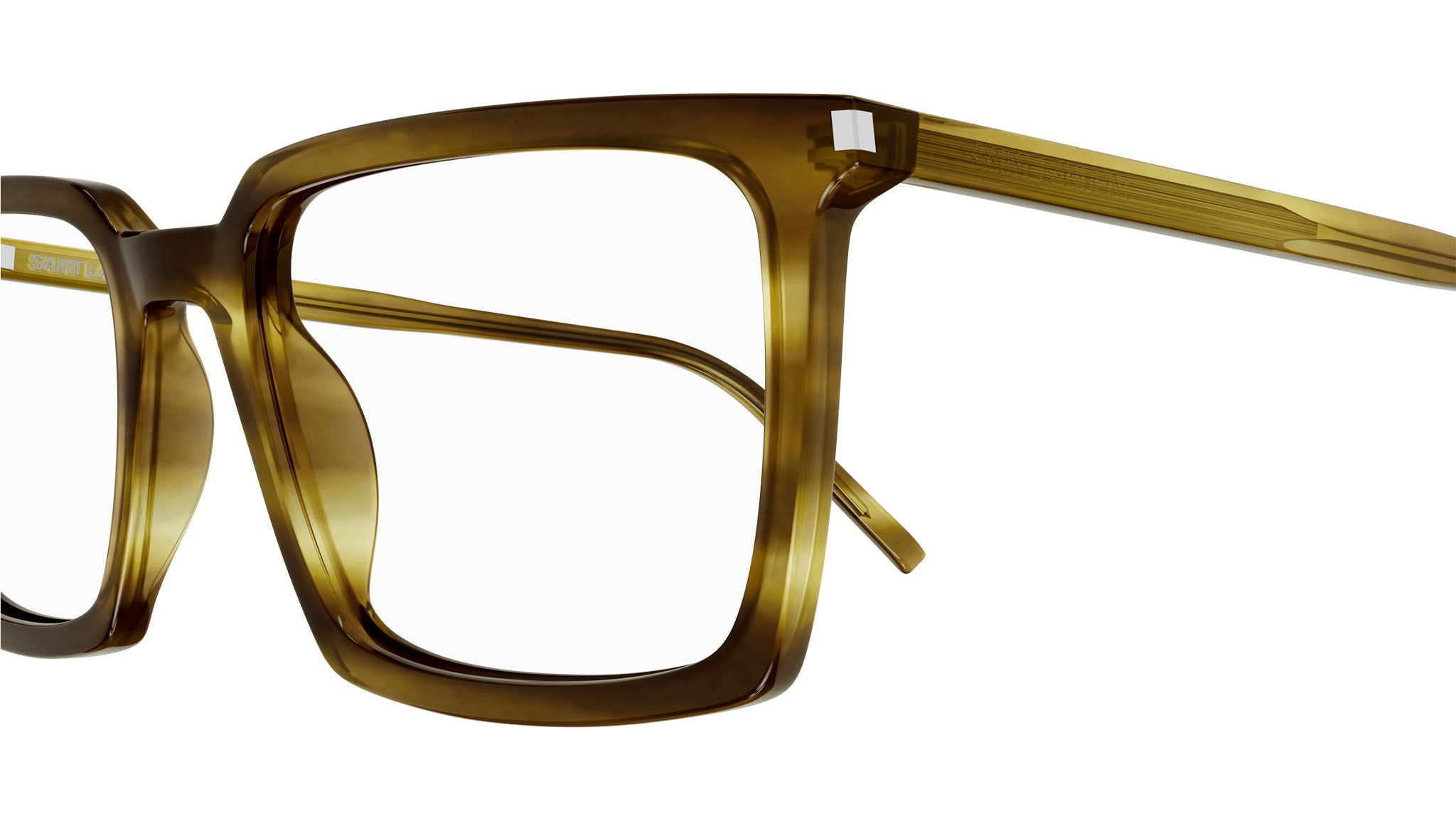 Occhiali da vista SAINT LAURENT SL624 Shiny kaki melange havana