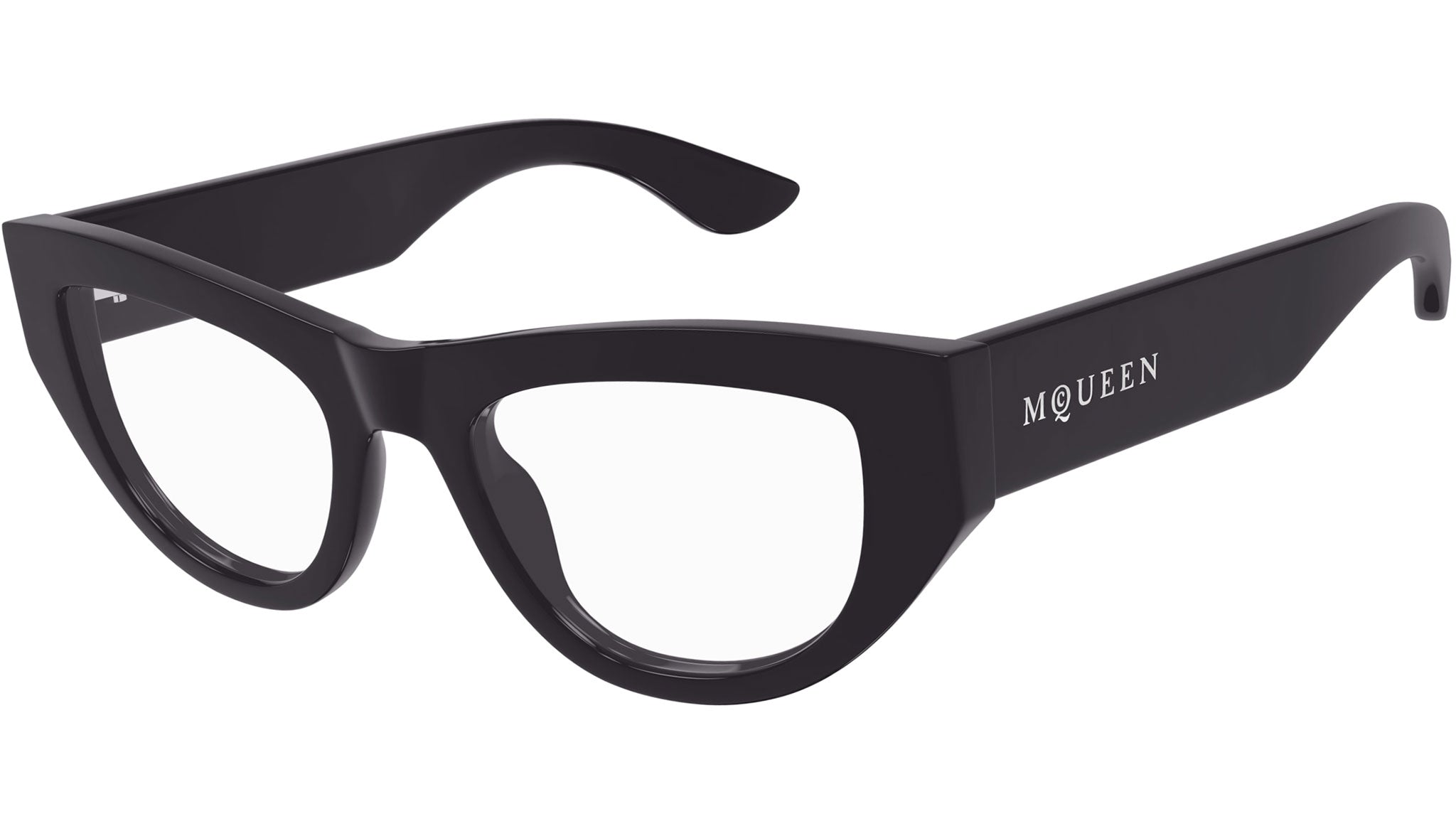 Occhiali da vista ALEXANDER MCQUEEN AM0512O Shiny solid very dark purple