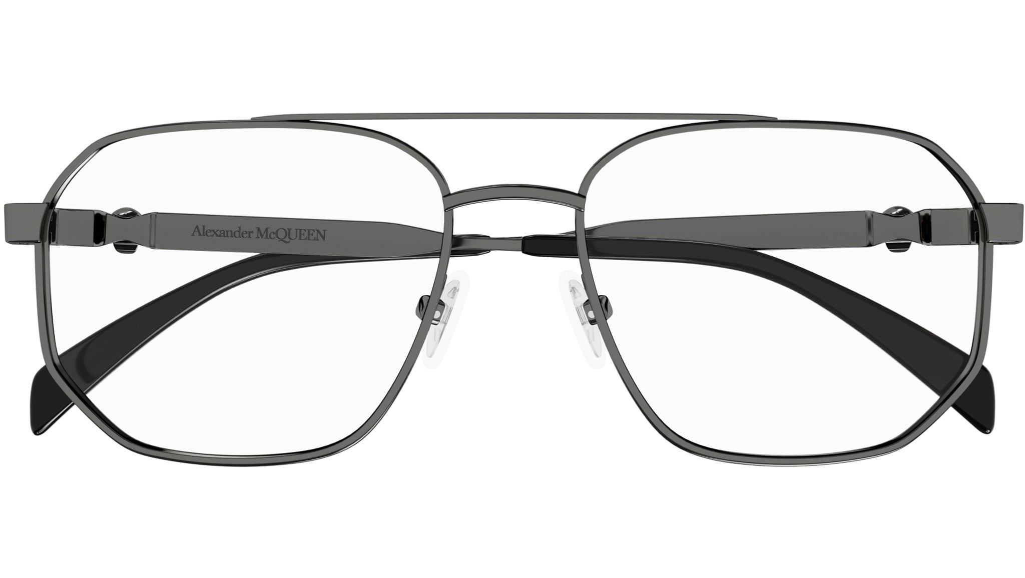 Occhiali da vista ALEXANDER MCQUEEN AM0459O Shiny dark ruthenium